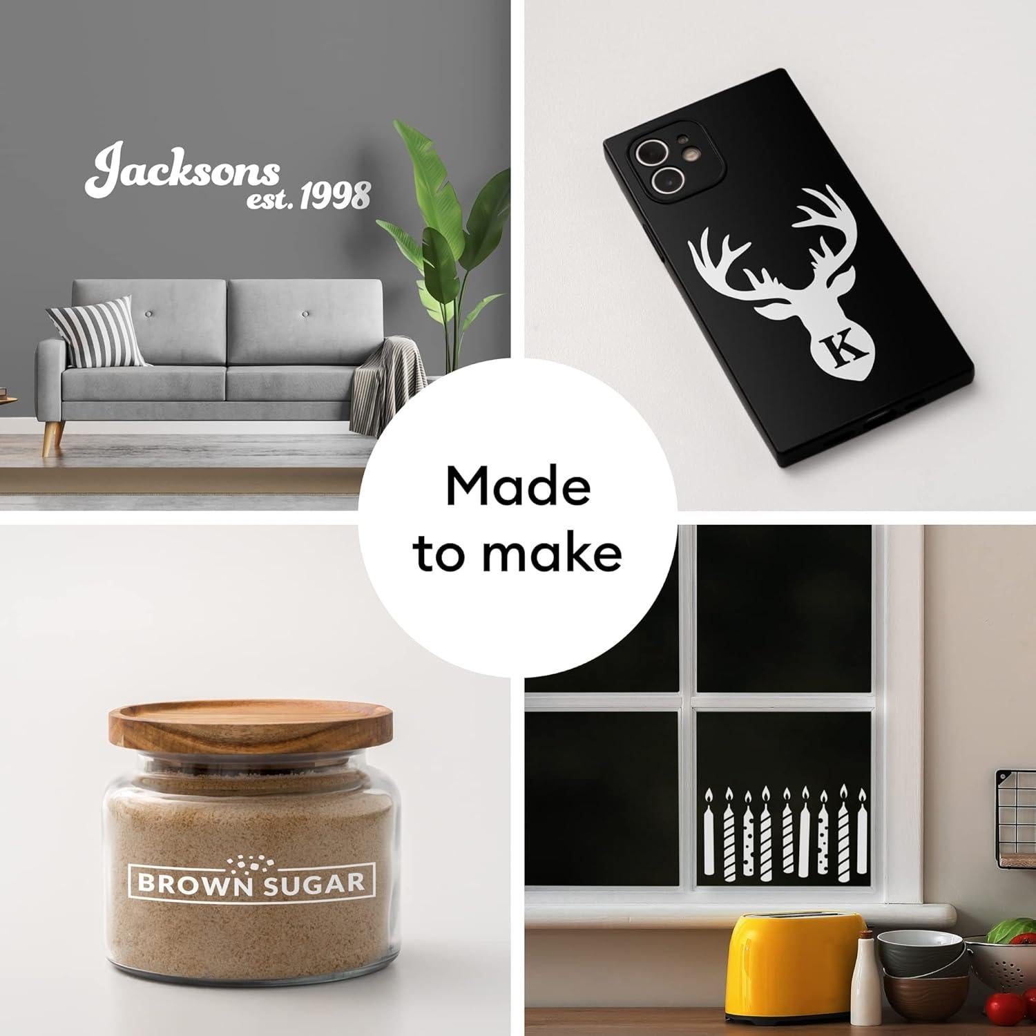 Vinilo Removible Cricut Blanco - 3 Rollos 30.48cm x 121.92cm