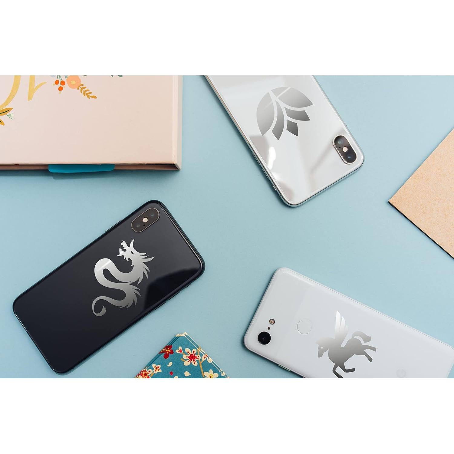 Vinilo Adhesivo Permanente VViViD DECO65 Plata Brillante 30.48m x 30cm