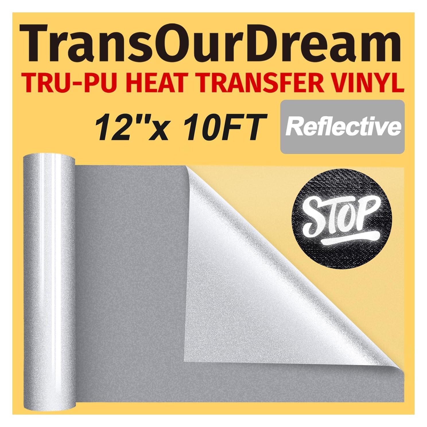 Vinilo Reflectante HTV TransOurDream 30.48 cm x 3.05 m Gris