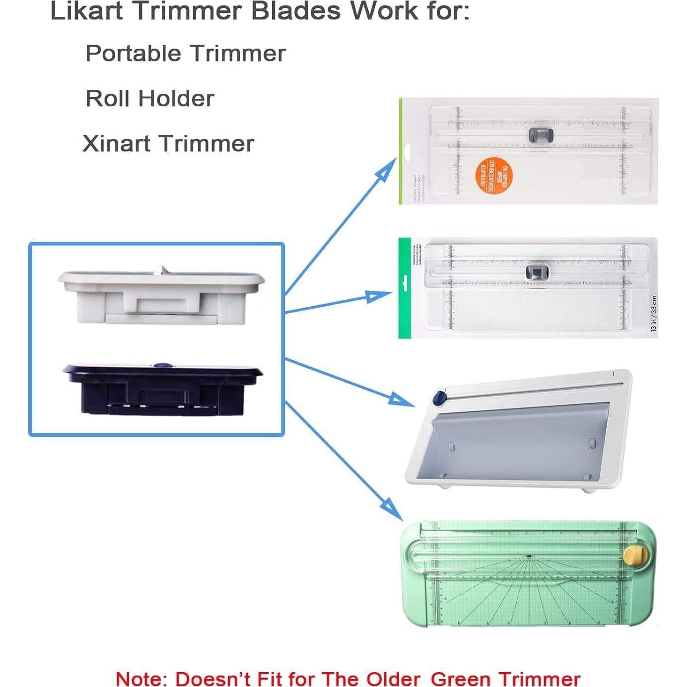 Cuchillas de Reemplazo Likart para Cortadora de Papel - 8 Piezas