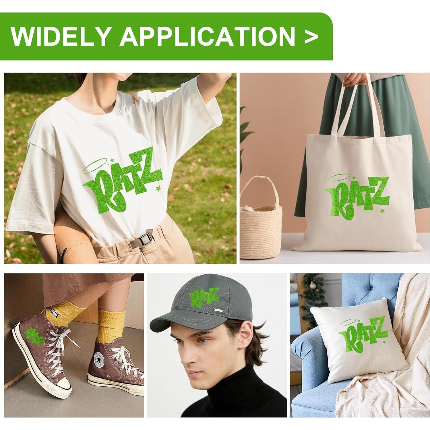 Vinilo de Transferencia de Calor HTV Brillante HYQJJ Verde 30.48x3.05m