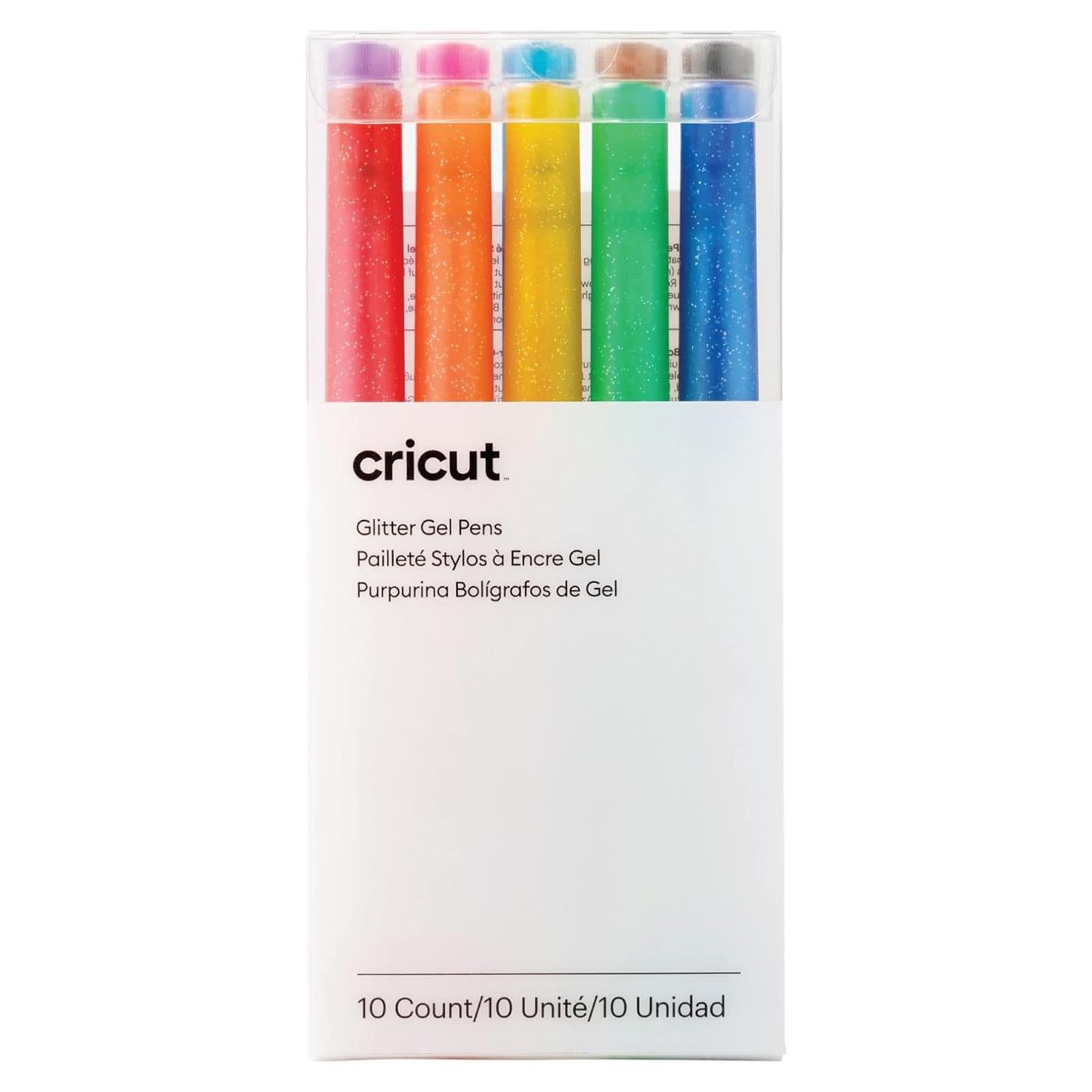Bolígrafos de Gel Brillante Cricut - Arcoíris 10 Colores 0.8 mm