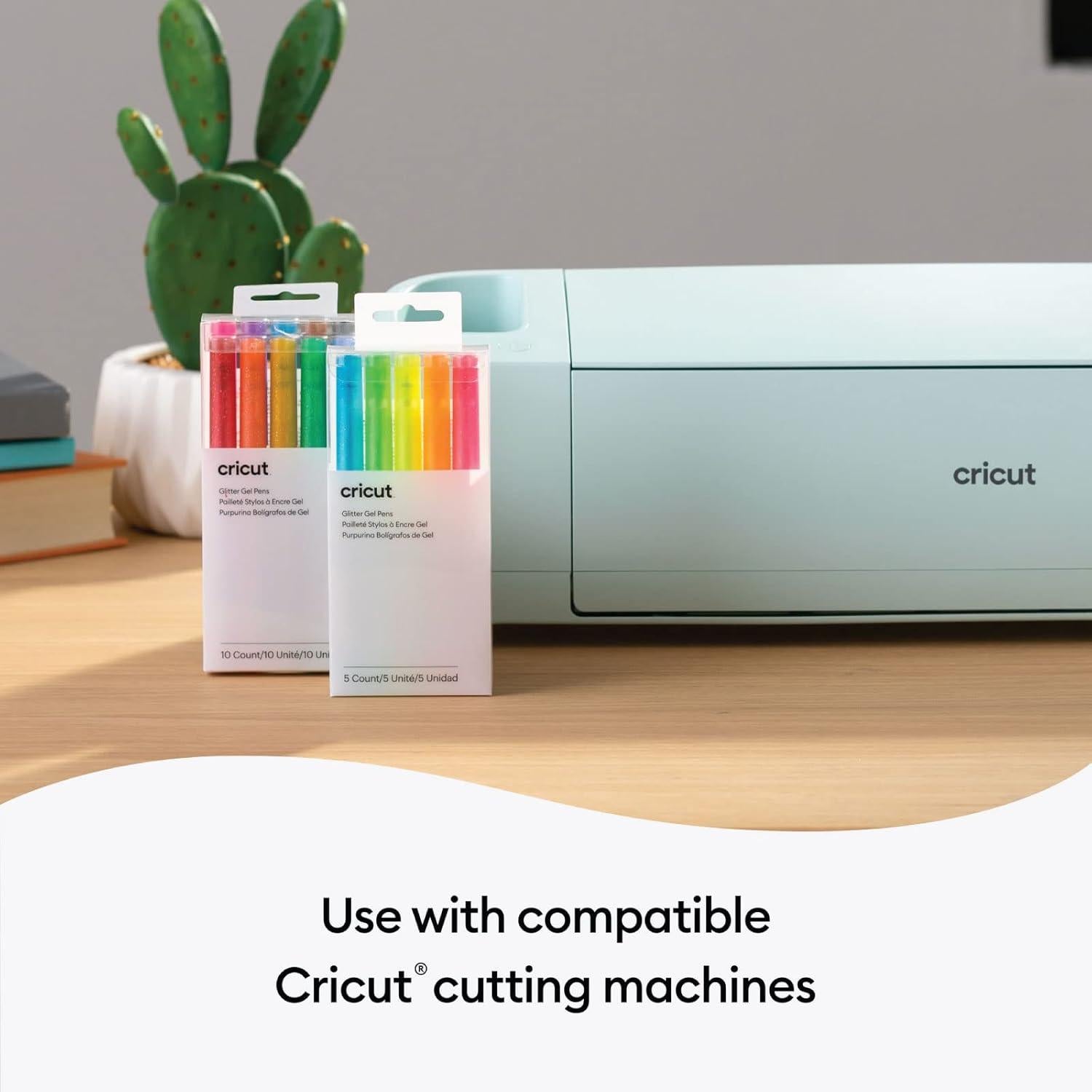 Bolígrafos de Gel Brillante Cricut - Arcoíris 10 Colores 0.8 mm