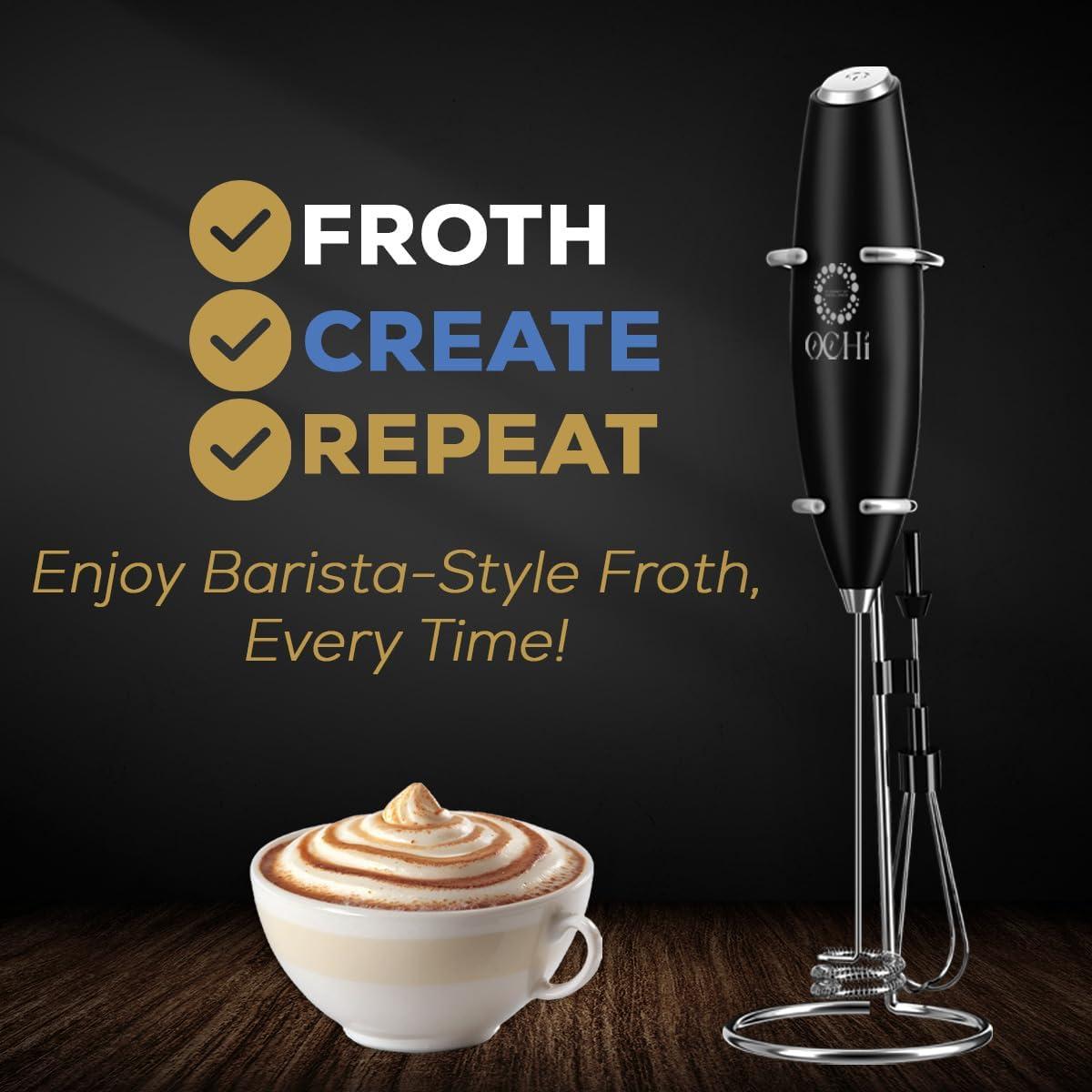 Espumador de Leche OCHI Eléctrico 19000 RPM - Negro
