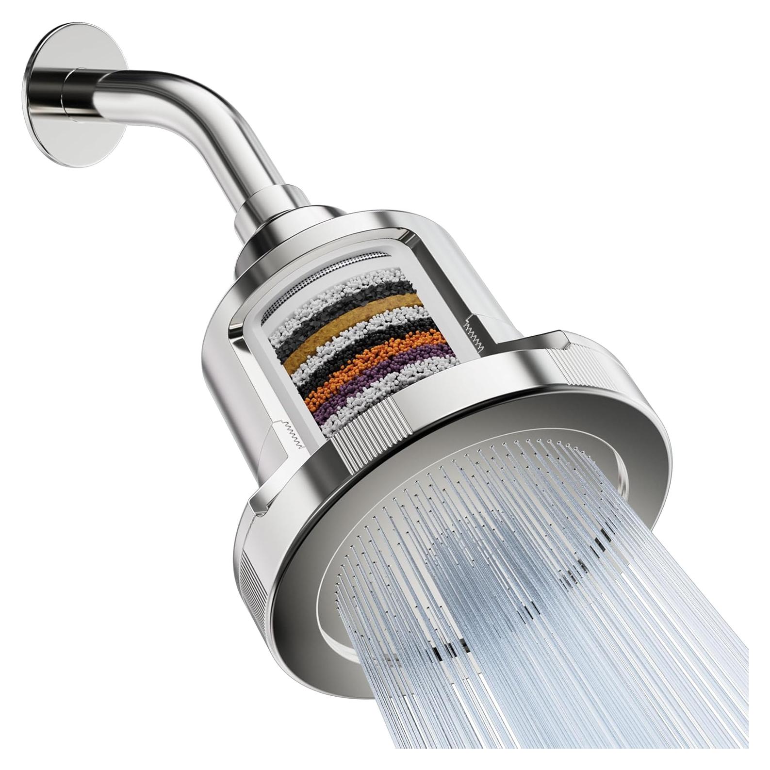 Cabezal de Ducha Filtrado Mist MSS081, 15 Etapas, Cromo