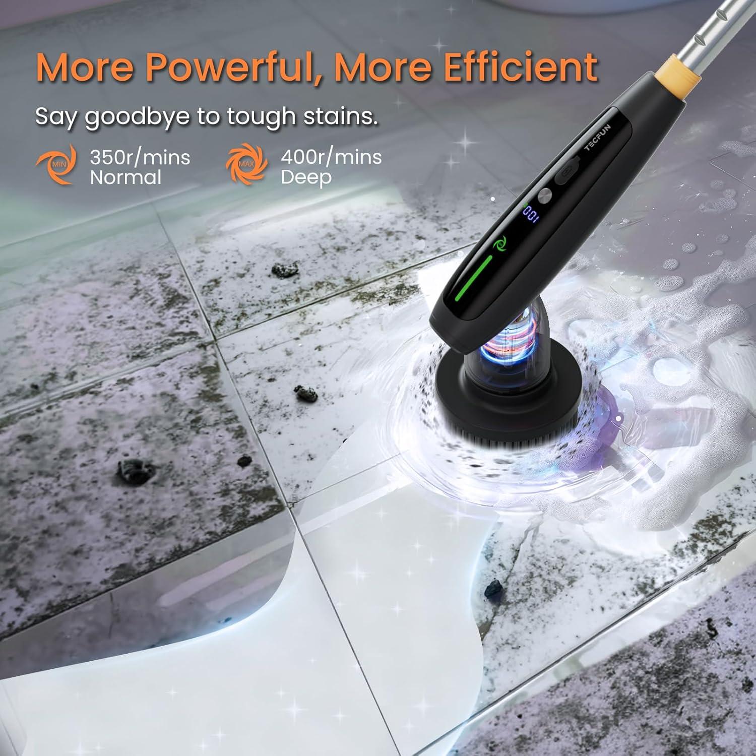 Cepillo de Limpieza Eléctrico TECFUN IPX7 2024 con 7 Accesorios