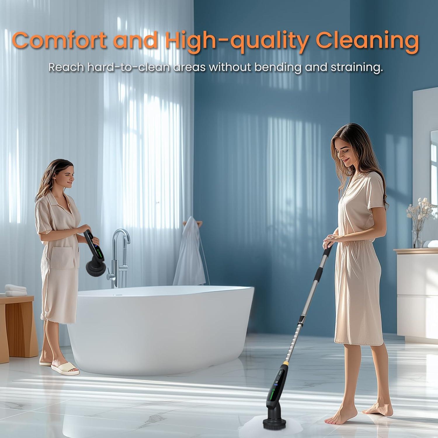 Cepillo de Limpieza Eléctrico TECFUN IPX7 2024 con 7 Accesorios