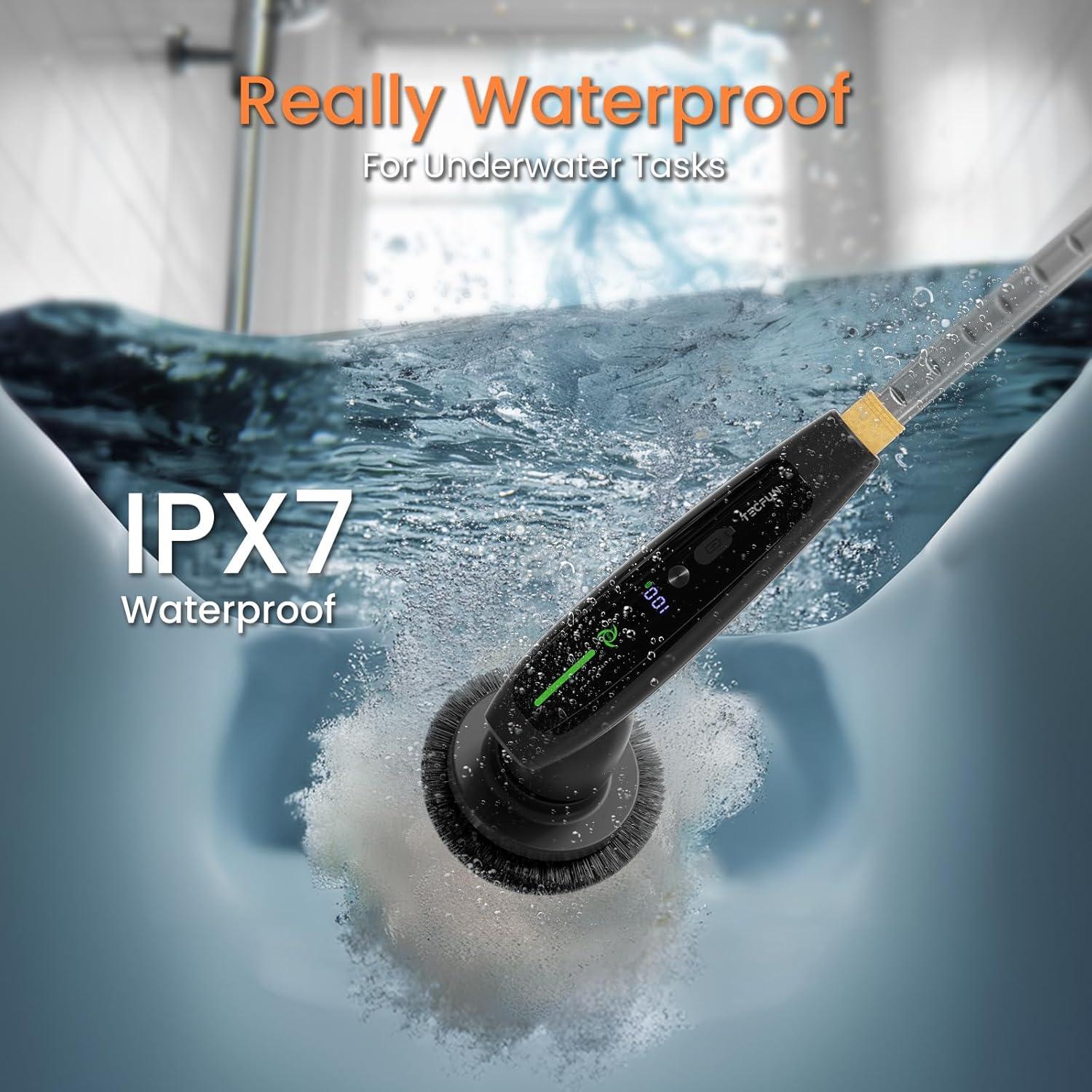 Cepillo de Limpieza Eléctrico TECFUN IPX7 2024 con 7 Accesorios