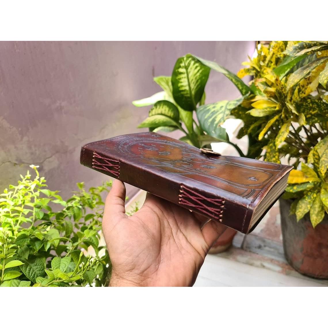 Diario de Cuero Marrón Quirky Craft Puertas de Durin 200 Páginas