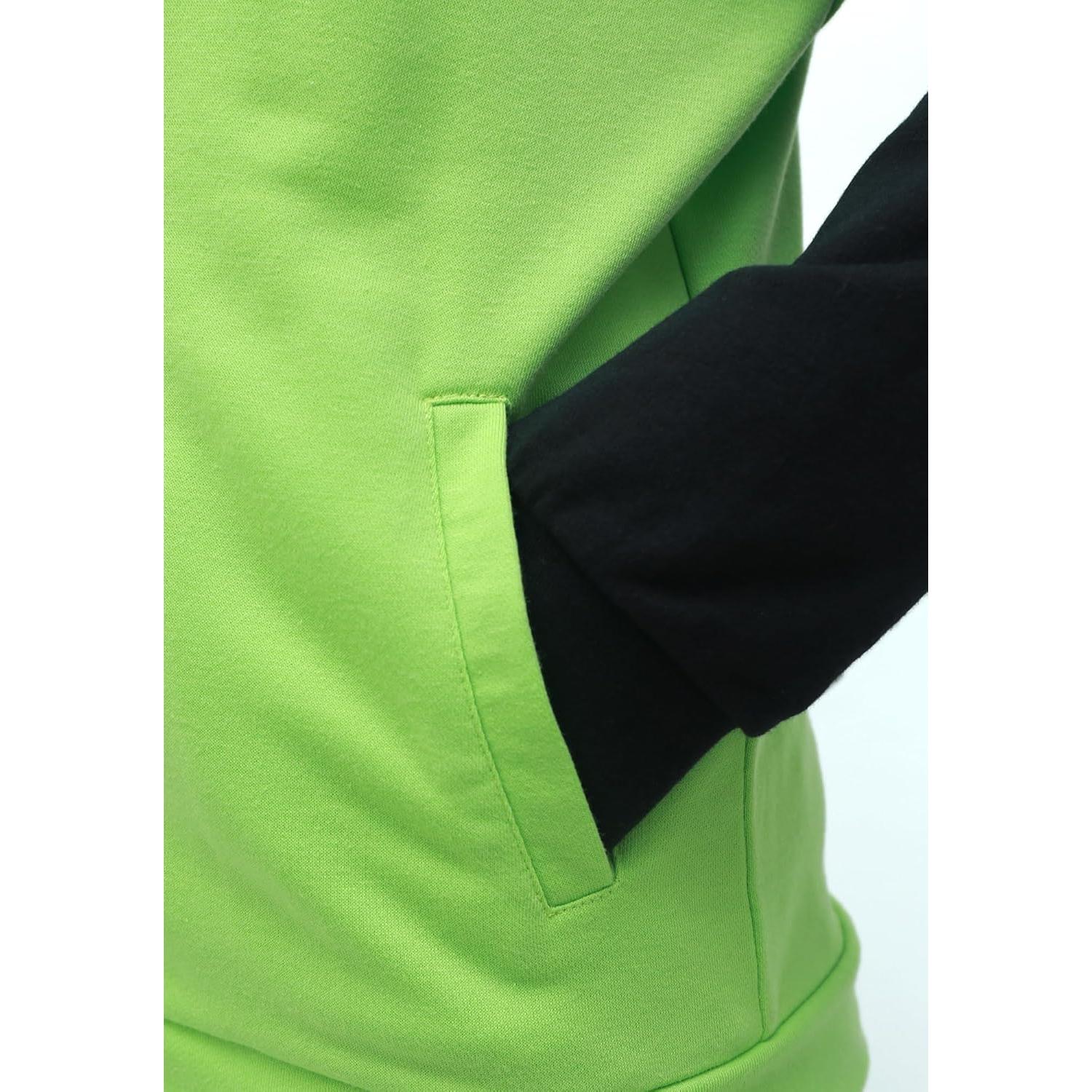 Chaqueta de Cosplay C-ZOFEK Verde con Capucha y Orejas