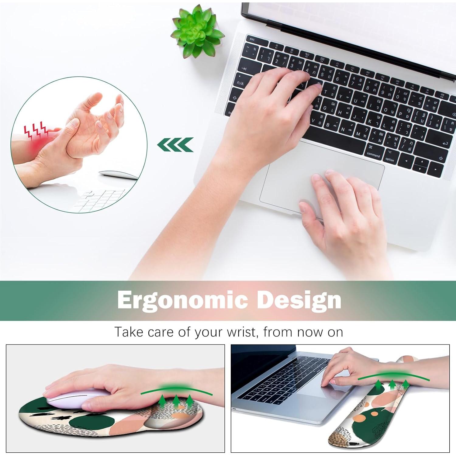 Alfombrilla de Escritorio Ergonómica ARTSo con Soporte para Muñeca