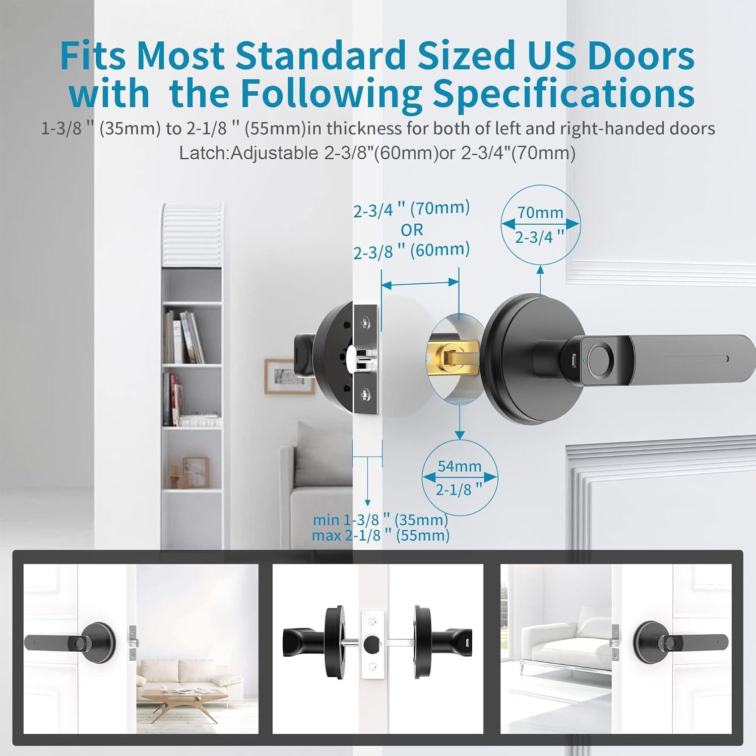 Cerradura Biometrica Foxgard FDA01 con Control APP y Huella Digital