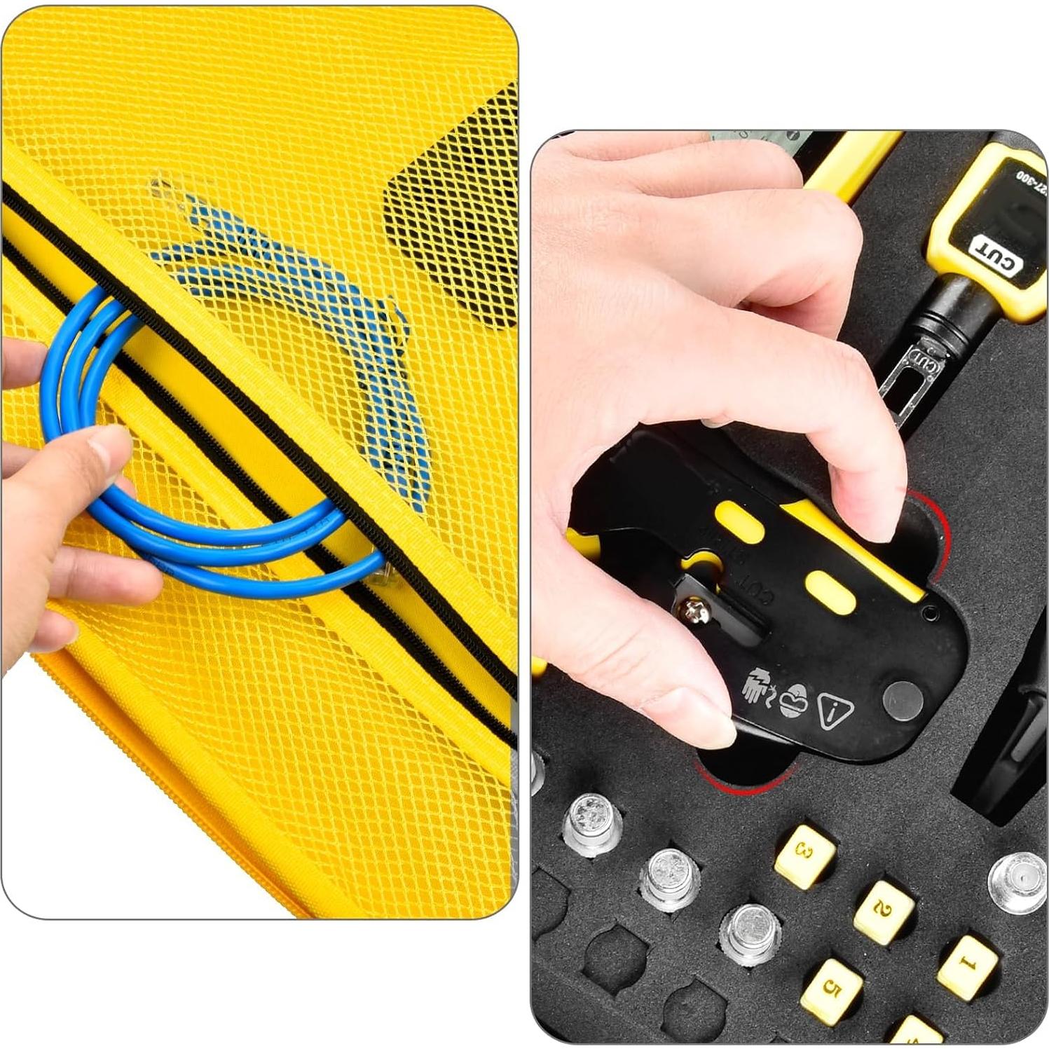 Funda de Almacenamiento Klein Tools Amarilla para Probador de Cable