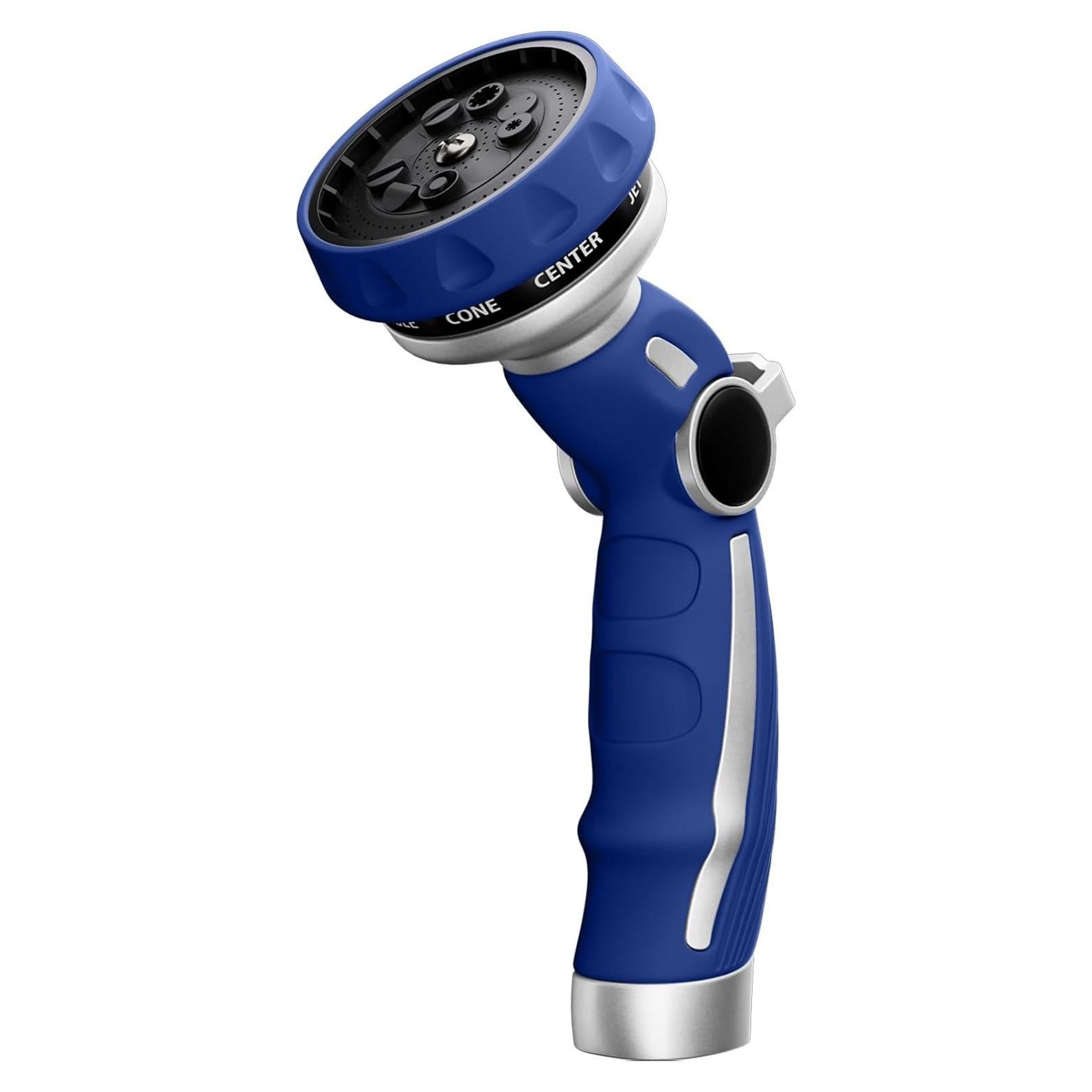 Boquilla de Manguera RESTMO Azul 9 Patrones Rociado Metal