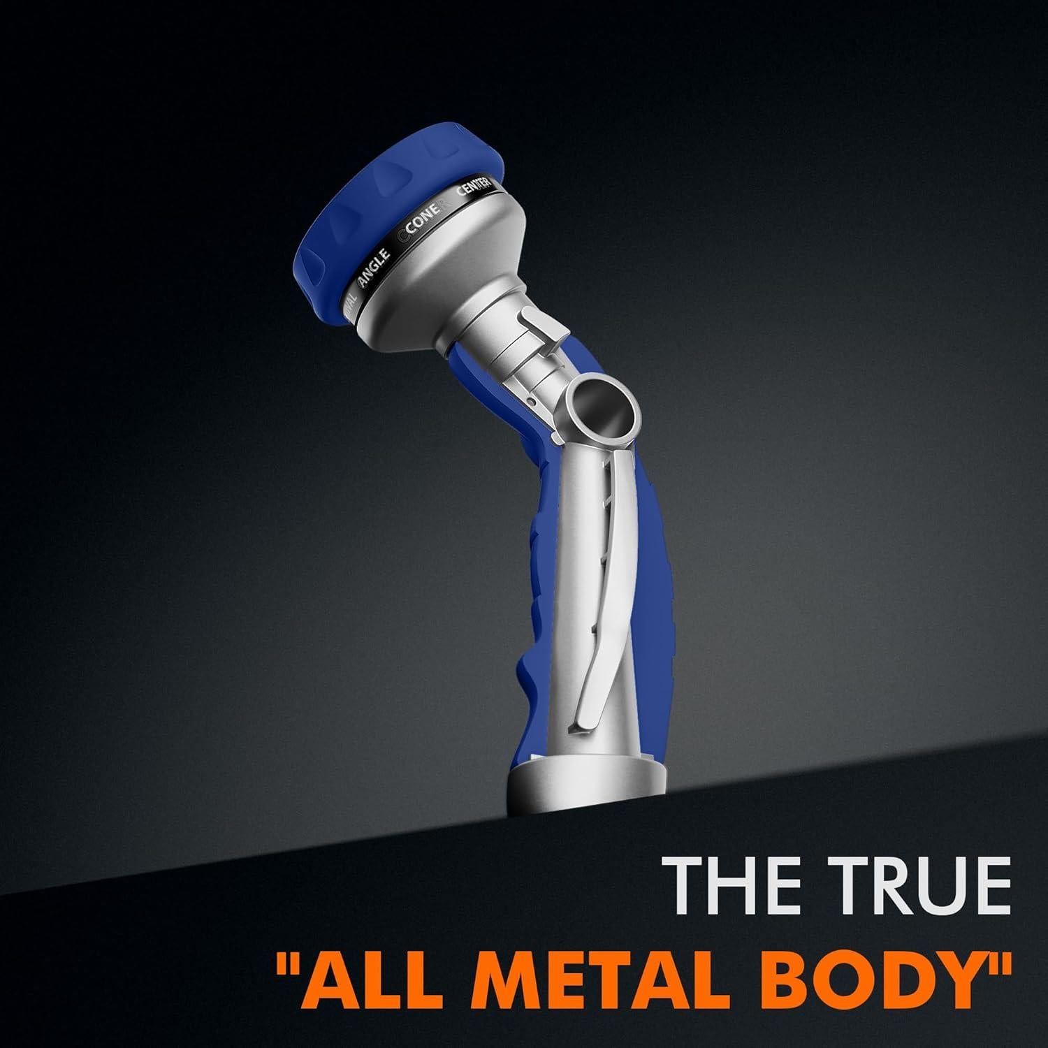 Boquilla de Manguera RESTMO Azul 9 Patrones Rociado Metal