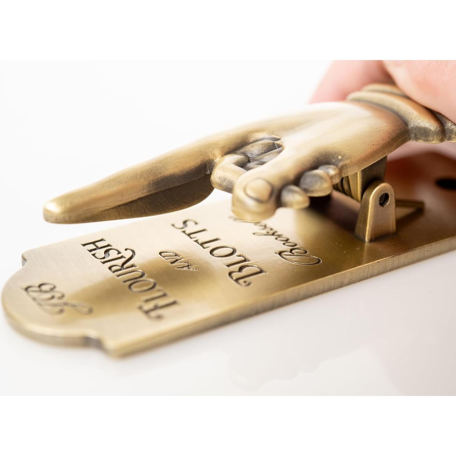 Clip de Página Harry Potter Flourish and Blotts Dorado