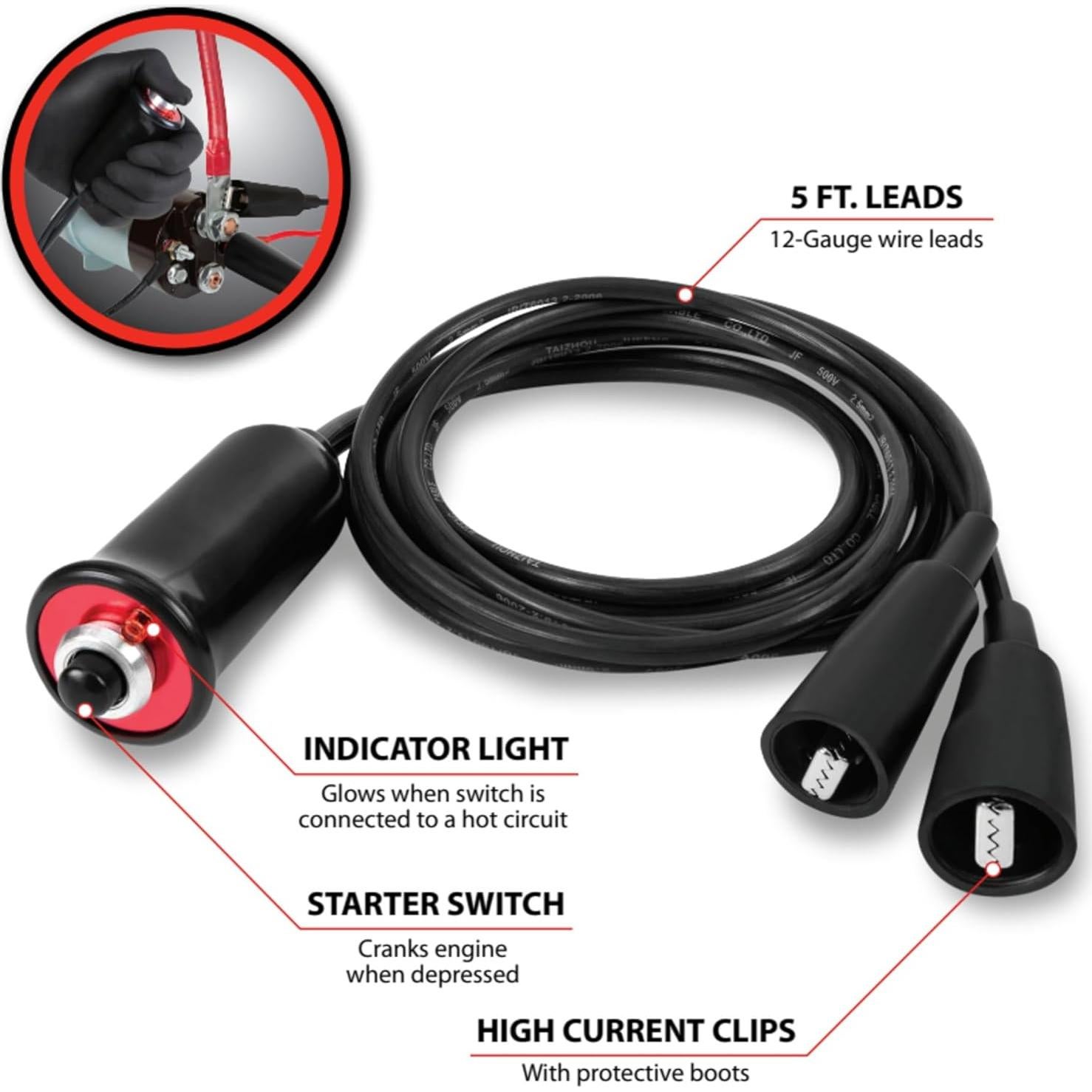 Arrancador Remoto Herramienta de Rendimiento W80586 12V