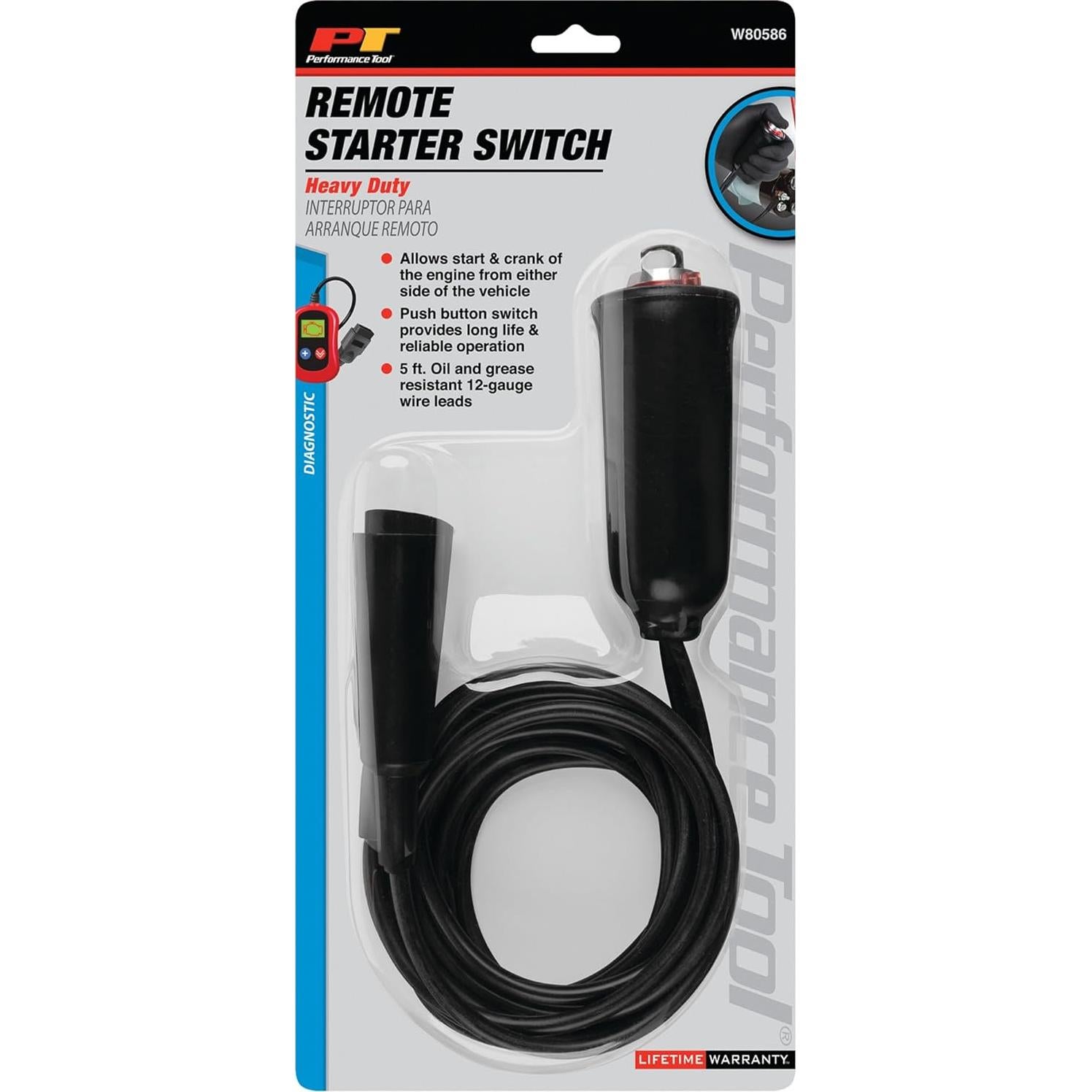 Arrancador Remoto Herramienta de Rendimiento W80586 12V