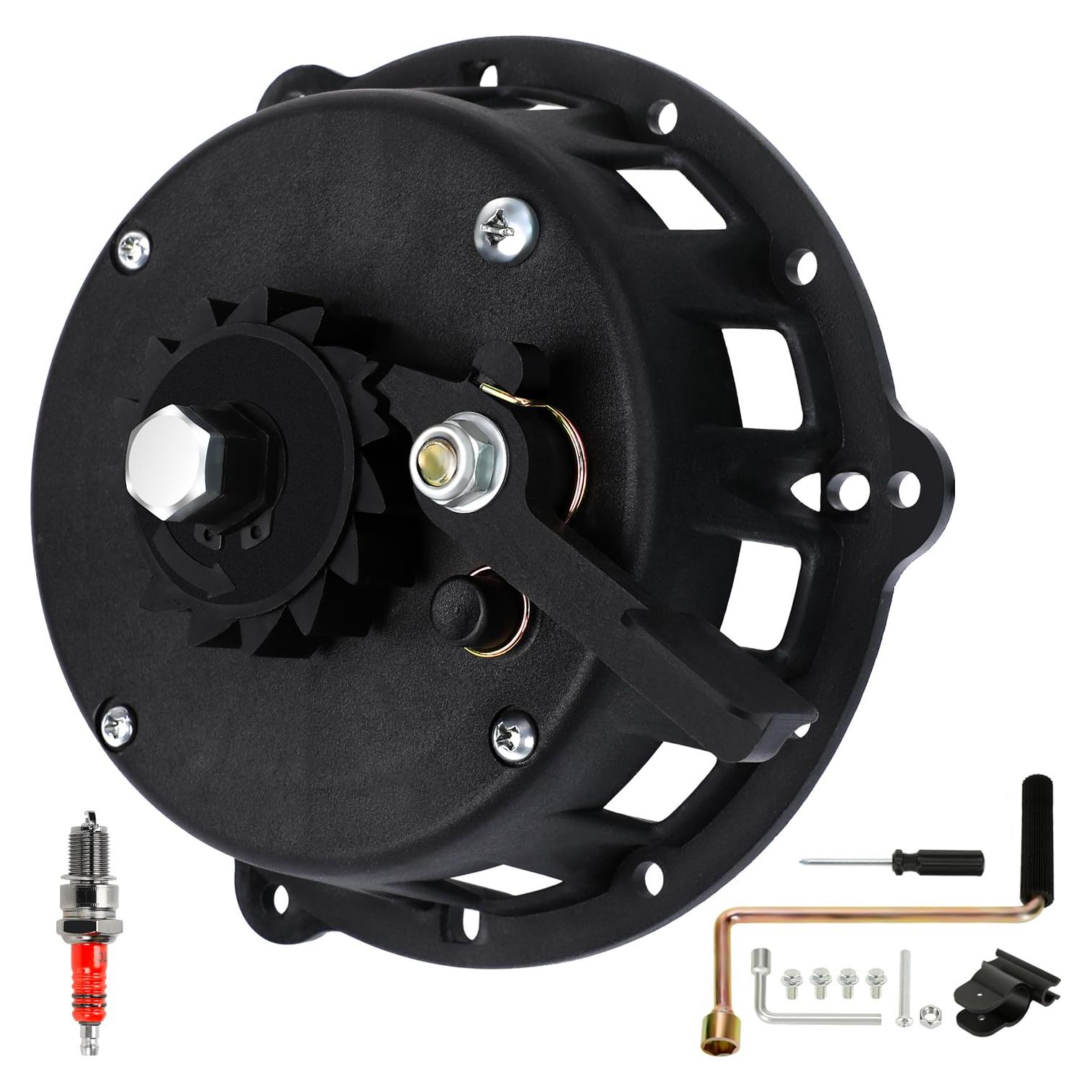 Easy Hand Crank Start Wind Up Recoil Starter Assembly for Predator 212 224cc Hemi Coleman CT200U Mini Bike BT200X B200R KT196 Go Kart 196cc 6.5HP Engine Axis M200 Minibike Parts with Hardware