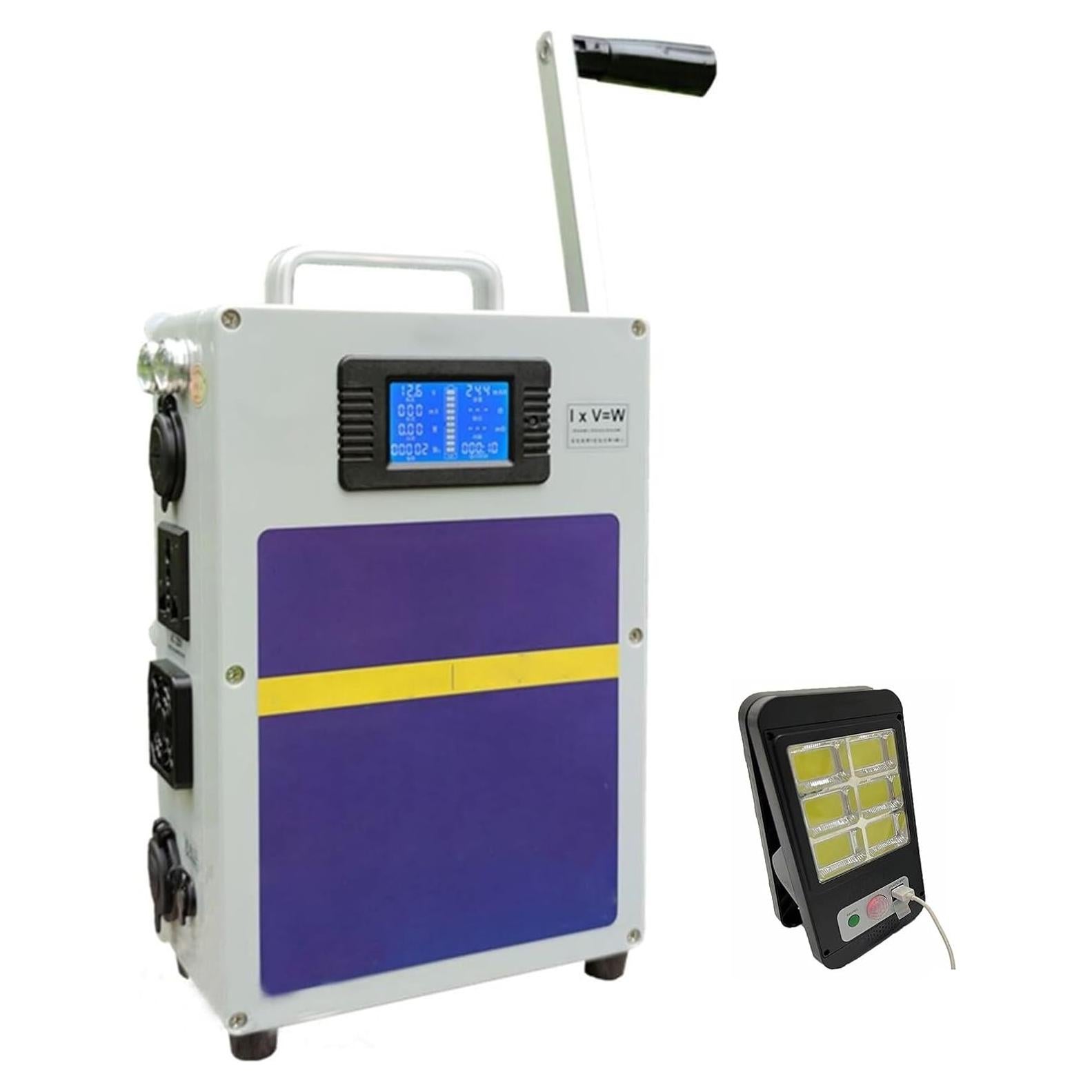 Outdoor Large Capacity Hand Crank Generator 220V 500W High Power Generator 12V Outdoor Hand Crank Generator Emergency Electric Camping