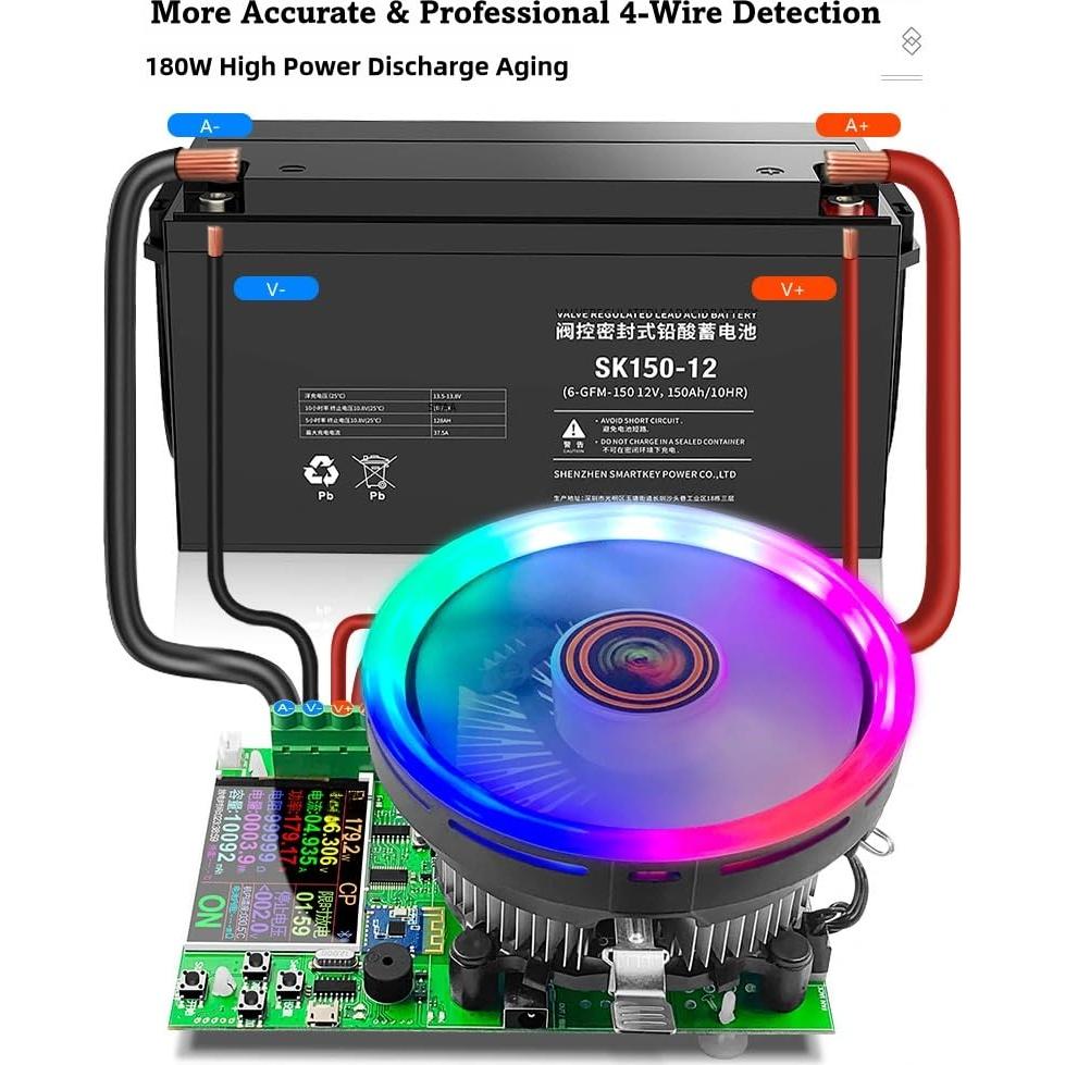 Probador de Carga Eyes.sys DL24-BLE 180W 200V 20A 4 Modos