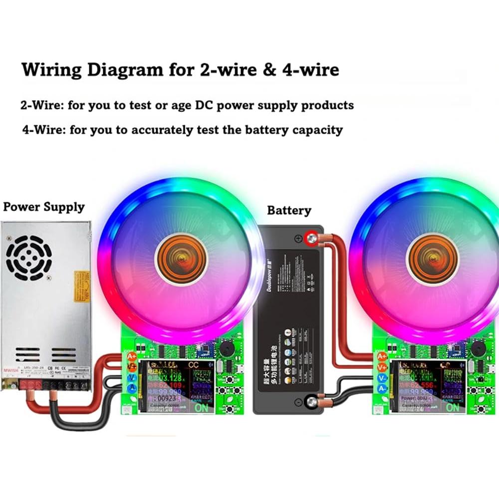 Probador de Carga Eyes.sys DL24-BLE 180W 200V 20A 4 Modos