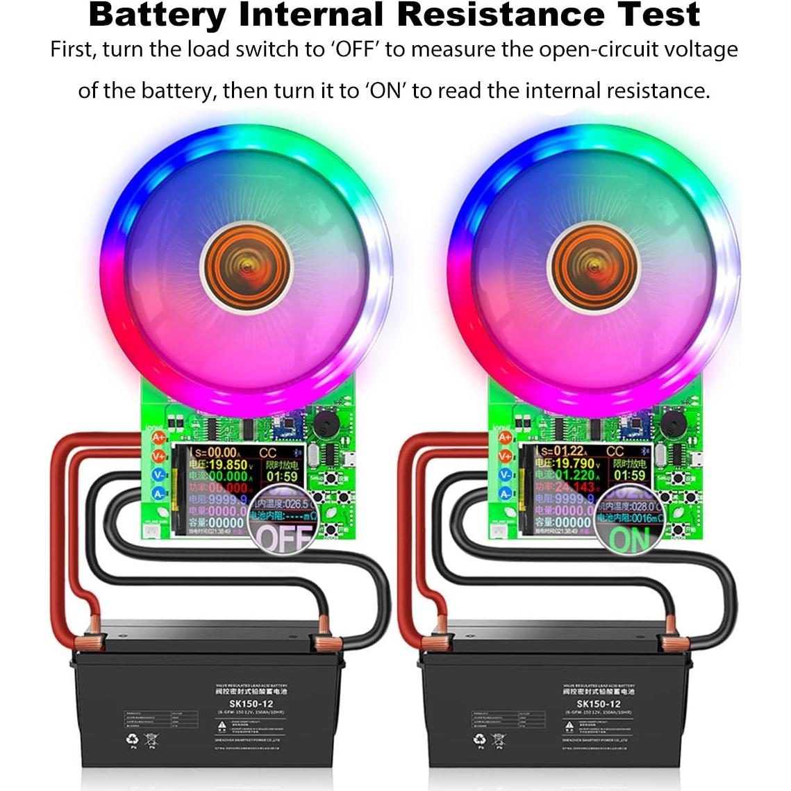 Probador de Carga Eyes.sys DL24-BLE 180W 200V 20A 4 Modos
