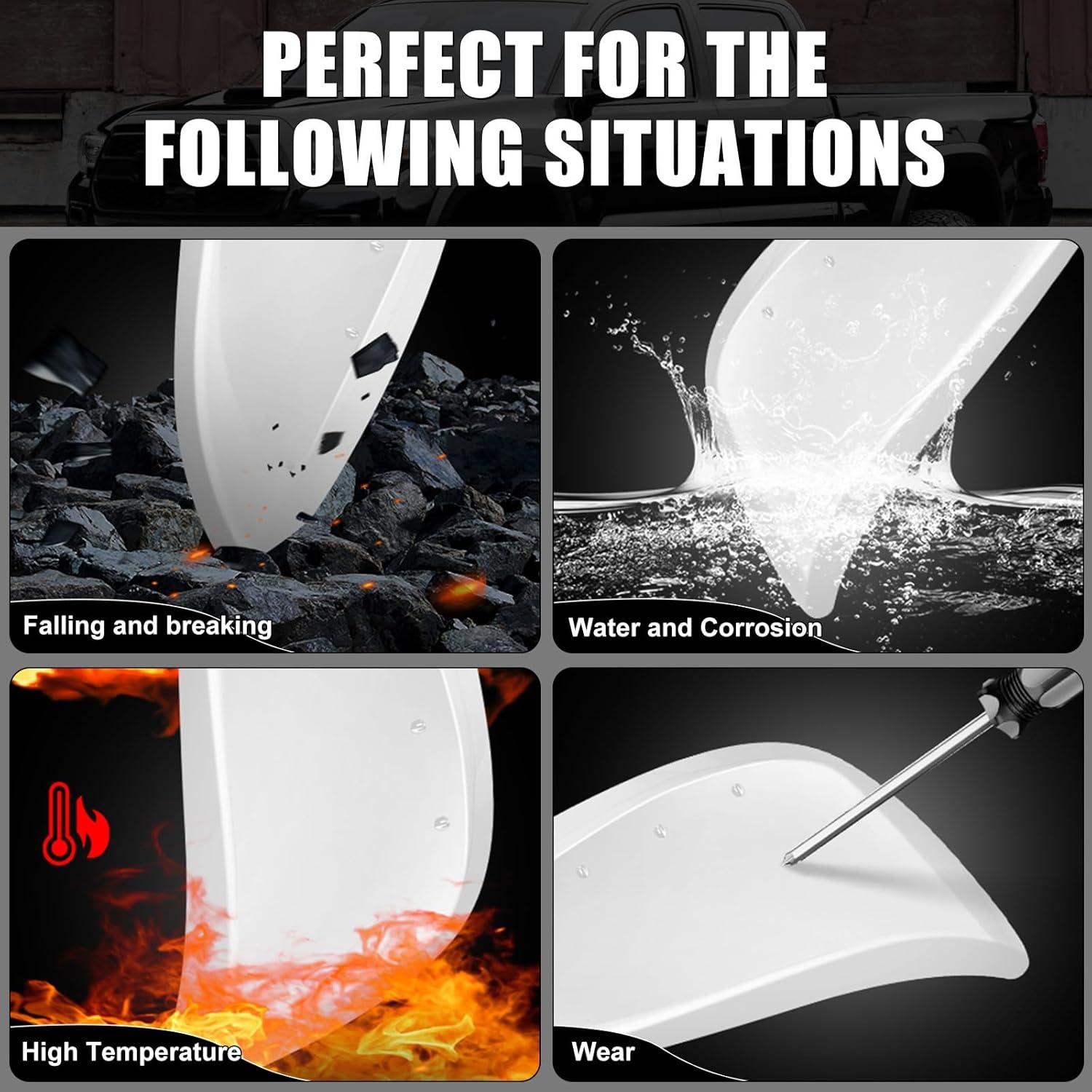 Cubiertas de Espejo Sportuli para Toyota 4Runner 2014-2024 Blancas