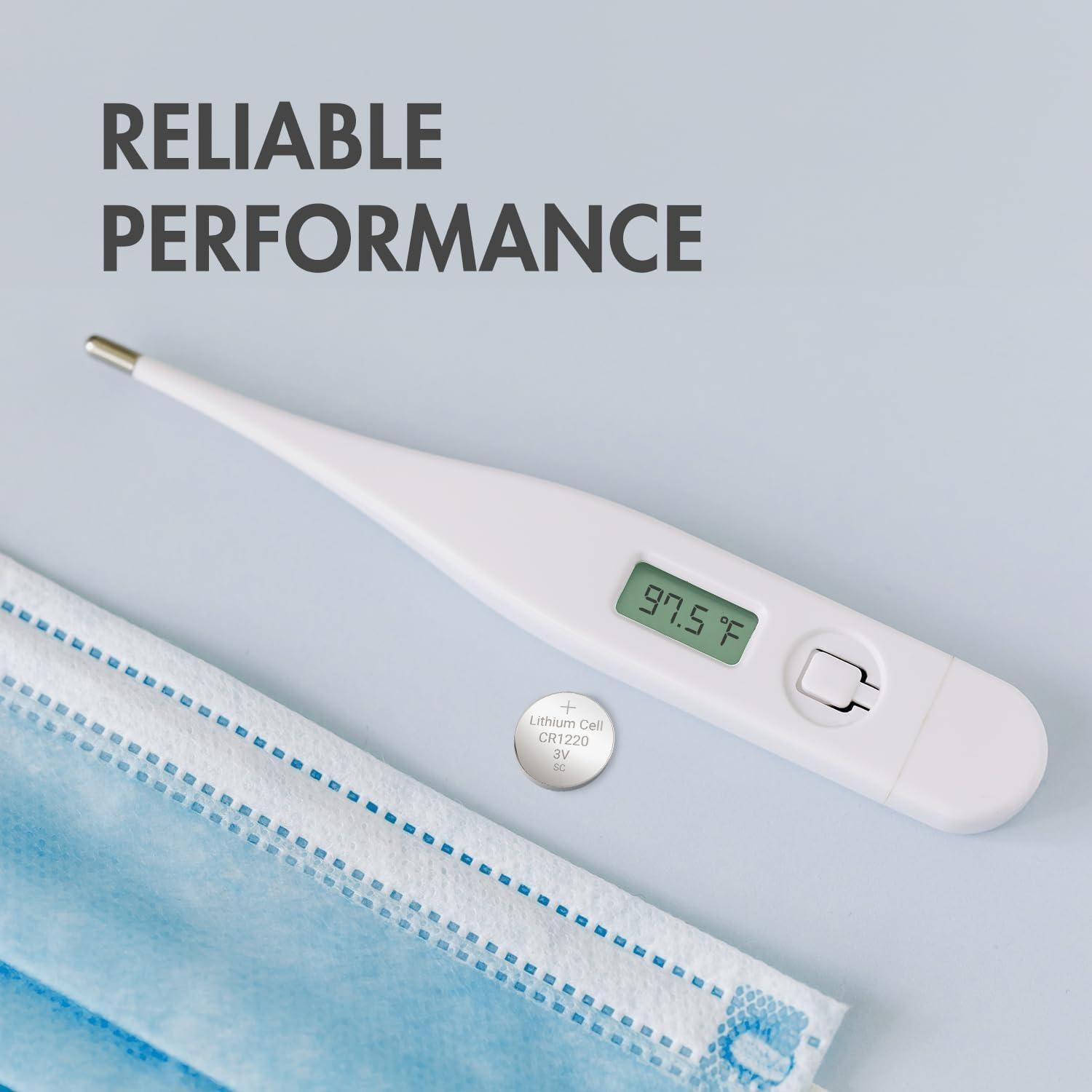 Batería de botón Tenergy CR1220 3V Paquete de 20 unidades