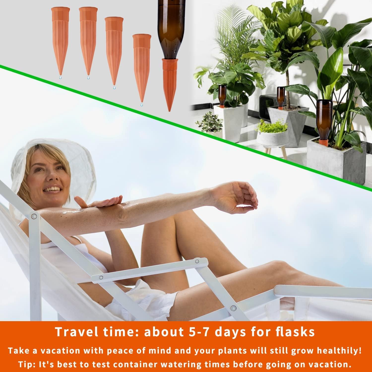 Estacas de Riego Automático TKSCUSR - 15 Dispositivos de Terracota