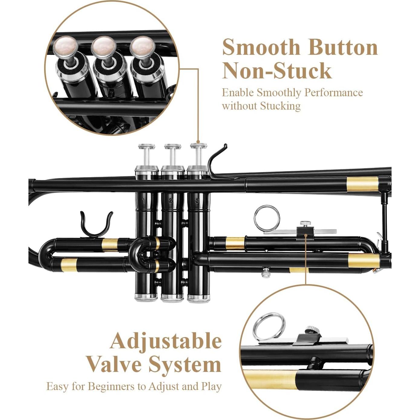 Trompeta Bb Eastar ETR-380B para Estudiantes con Estuche