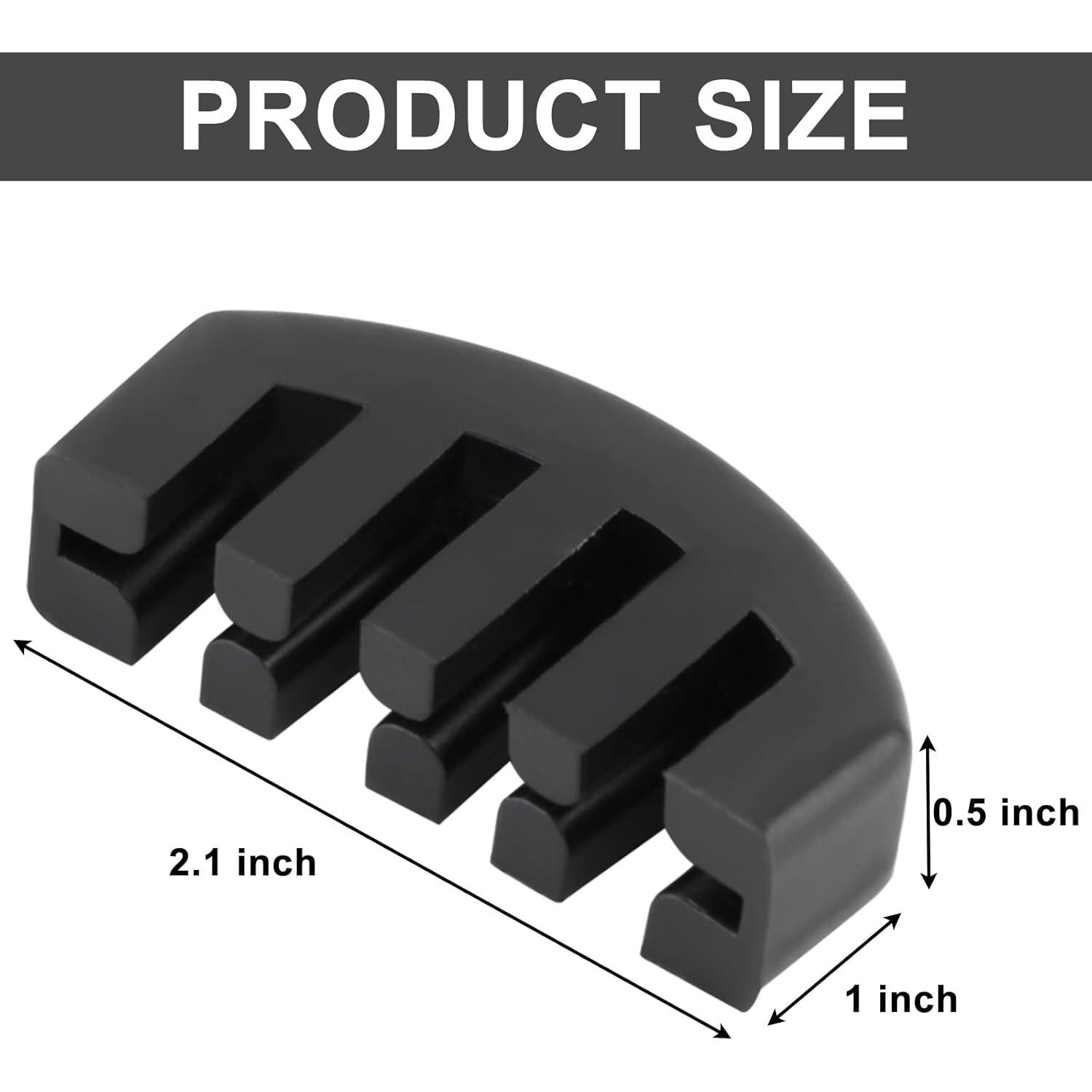 Juego de Silenciadores de Violín Goma 10 Redondos + 2 Garra