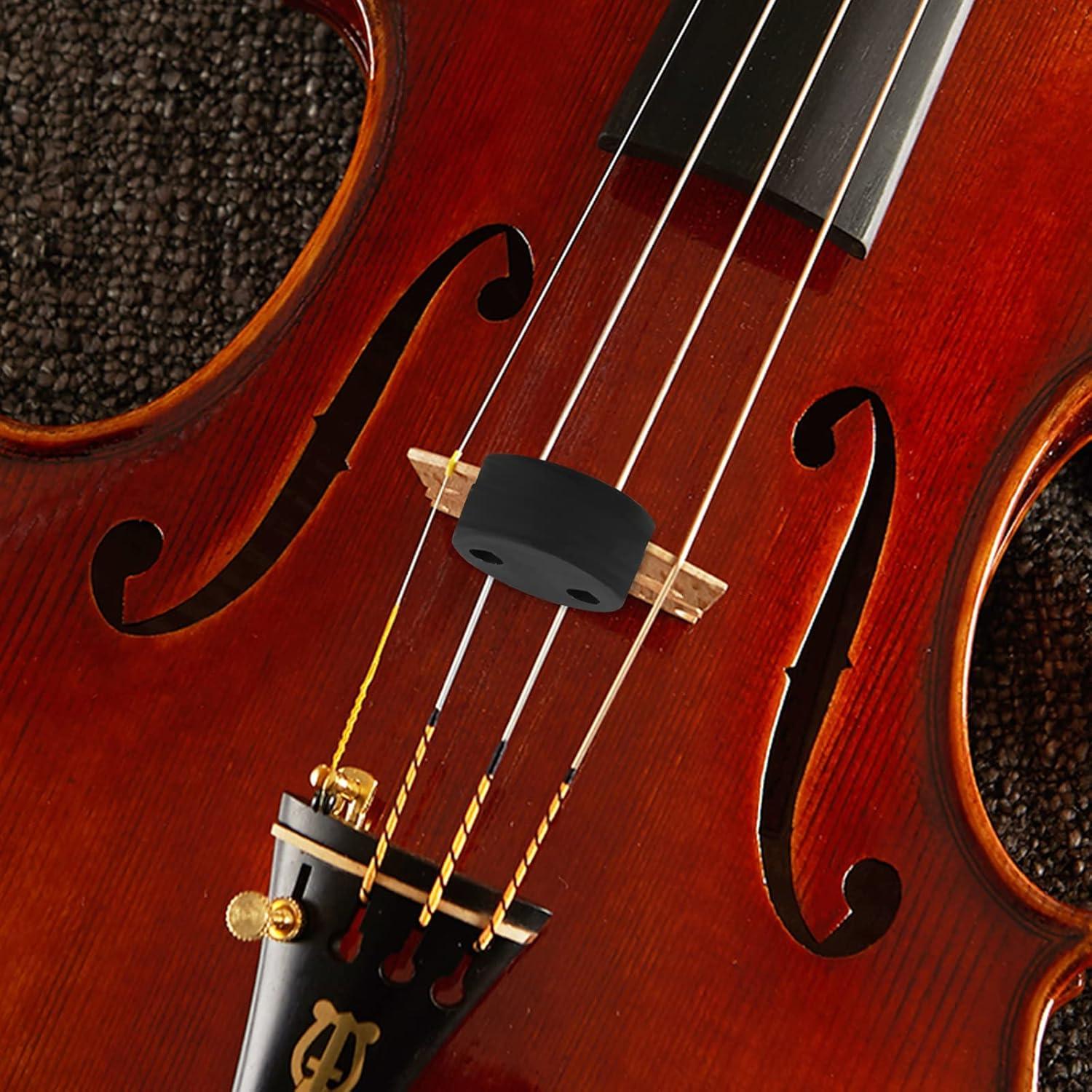 Juego de Silenciadores de Violín Goma 10 Redondos + 2 Garra