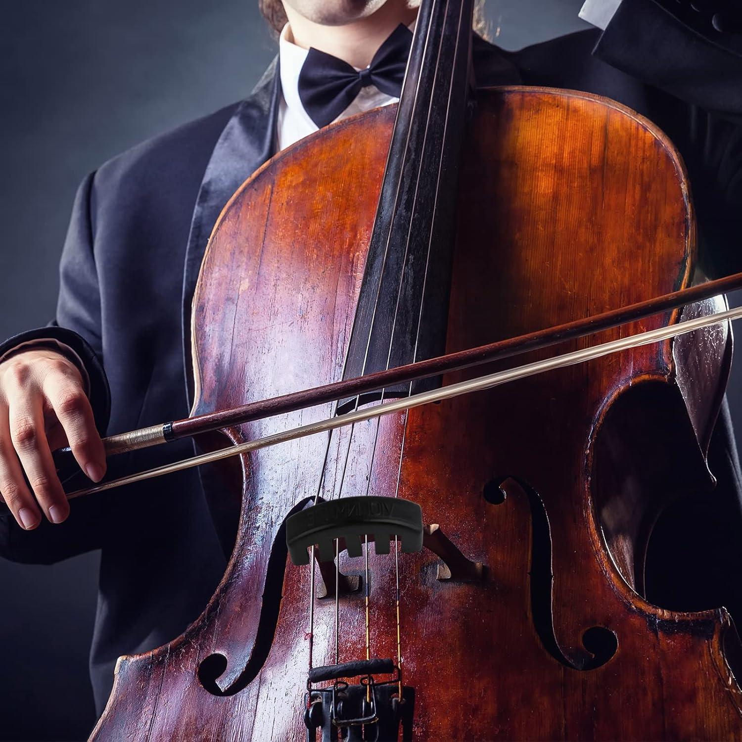 Juego de Silenciadores de Violín Goma 10 Redondos + 2 Garra