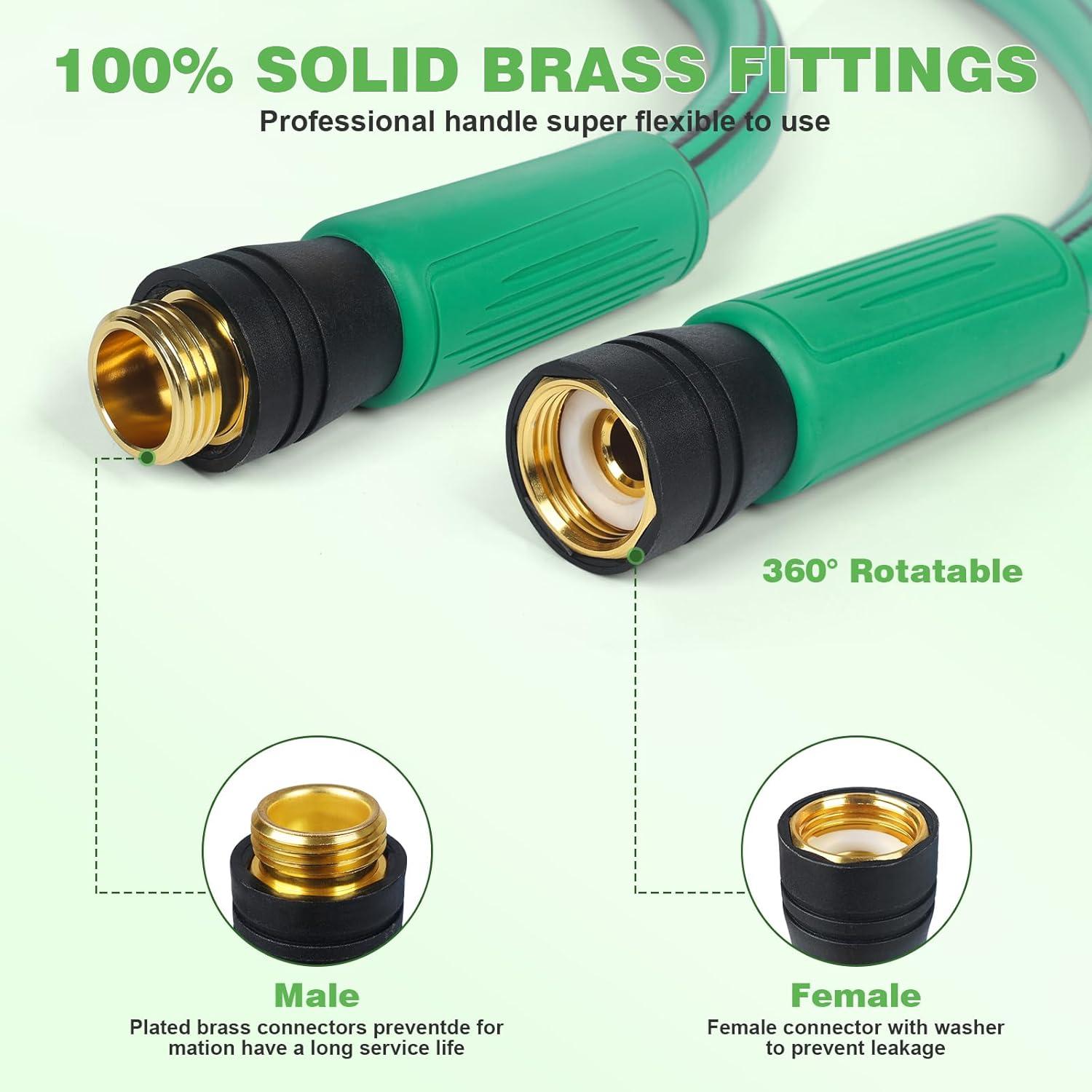 Manguera de Jardín AIODE 5/8" 30.48m Alta Resistencia Flexible