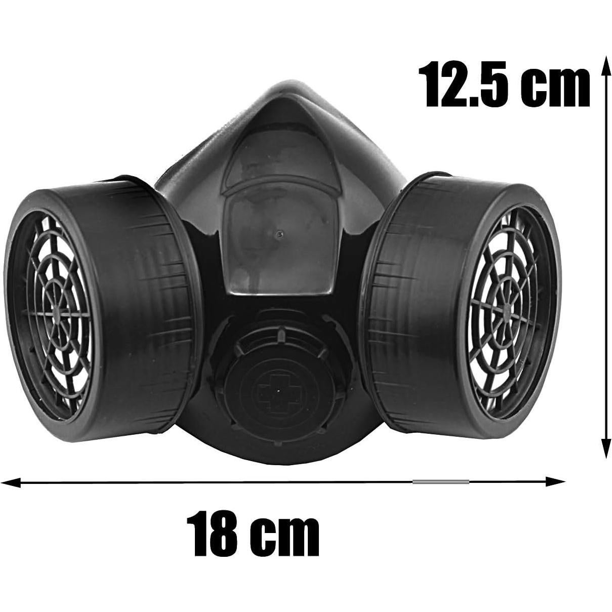 Máscara Steampunk Negra Crazy Hunter Talla Única Cosplay