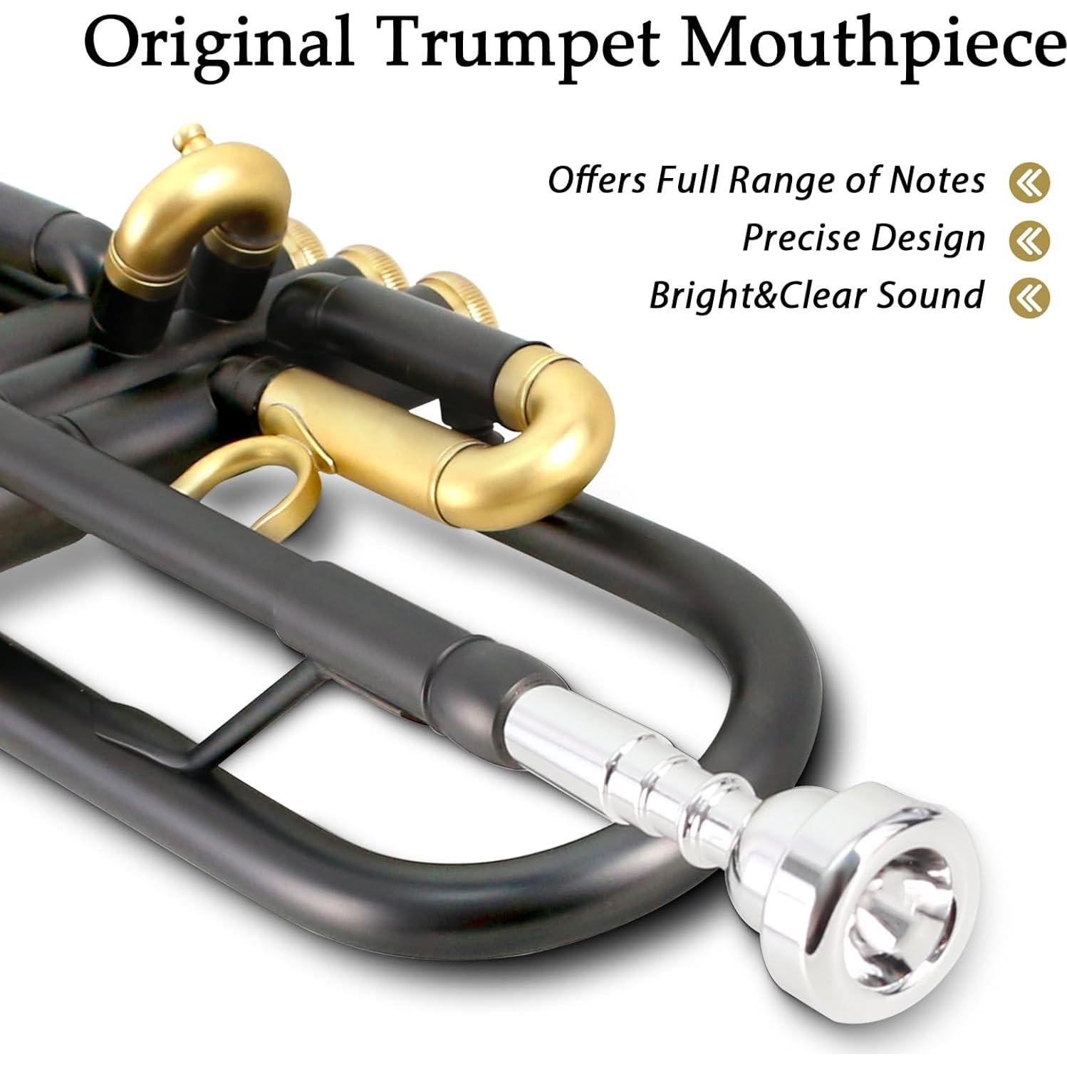 Trompeta Bb ROWELL BK-001 Profesional con Estuche y Accesorios