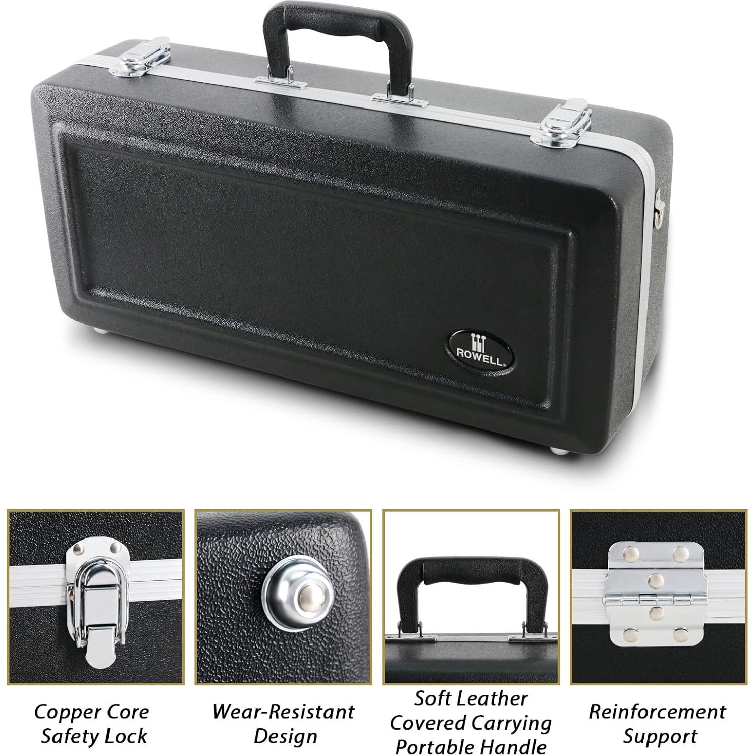 Trompeta Bb ROWELL BK-001 Profesional con Estuche y Accesorios