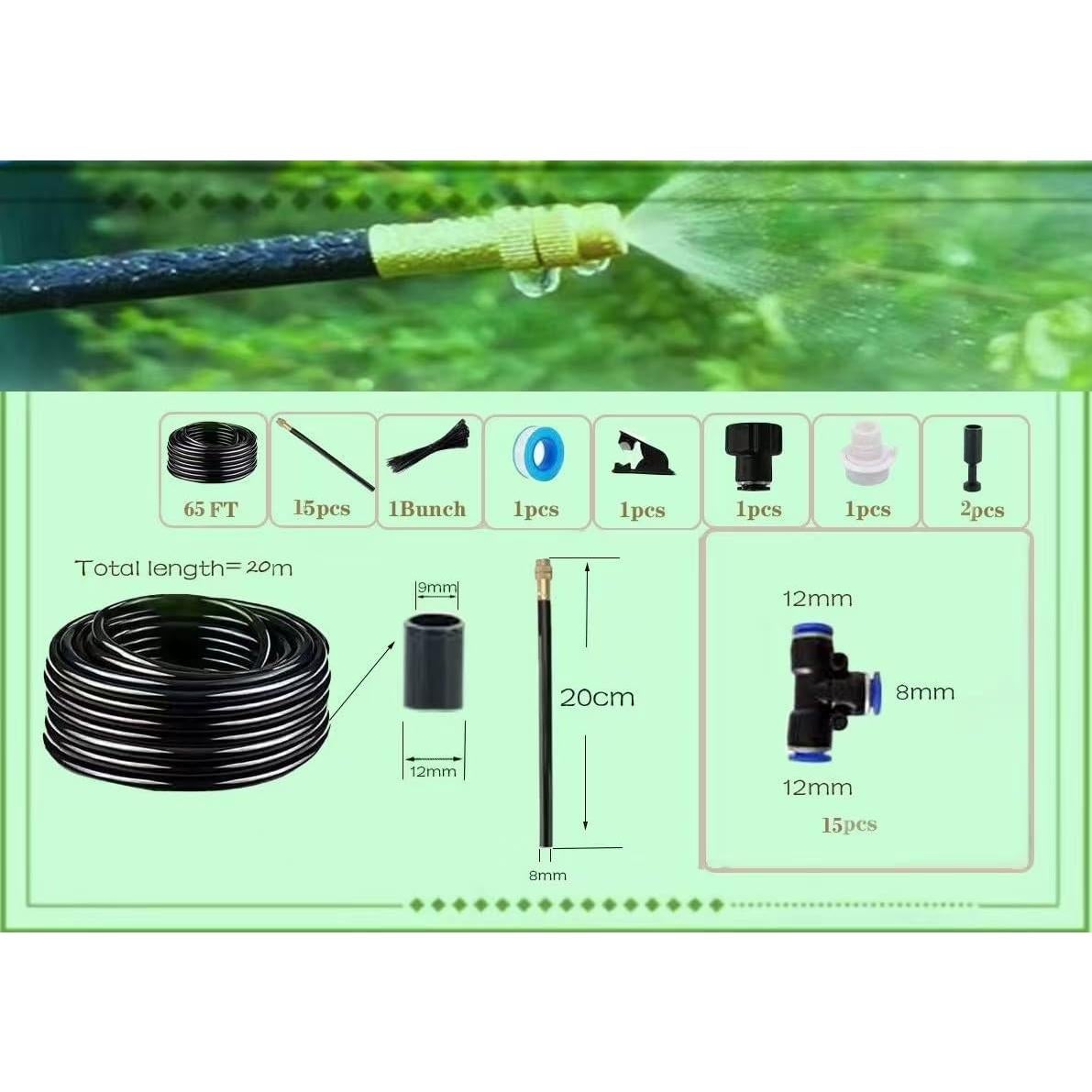 Kit de Riego por Goteo MOCOBER 15 Boquillas 360° Automático