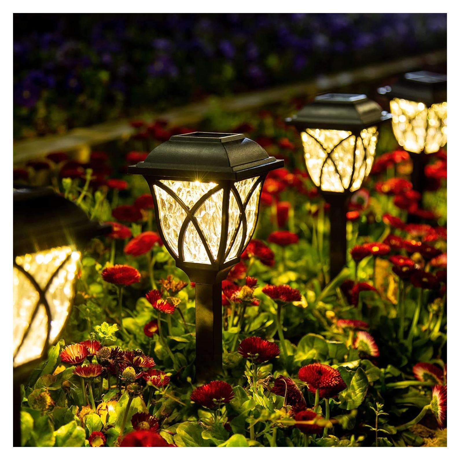 Luces Solares GIGALUMI para Jardín 6 Piezas LED Blanco Cálido