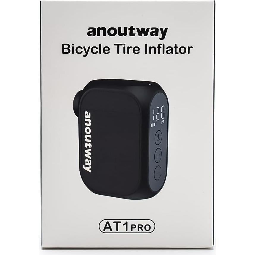 Mini bomba de bicicleta Anoutway 120 PSI portátil con manómetro