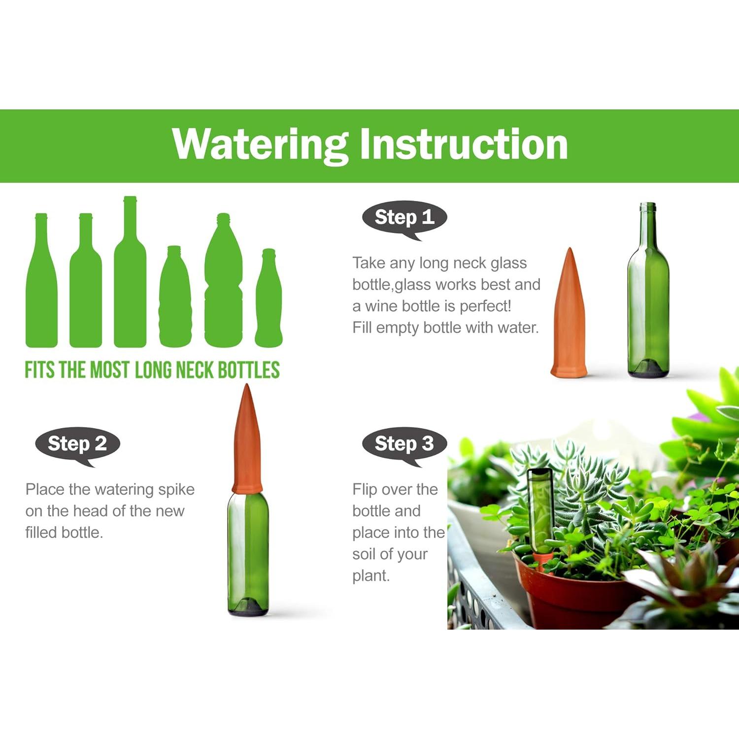 Juego de Regadores de Cerámica Terracota B SEPOR 6 Piezas