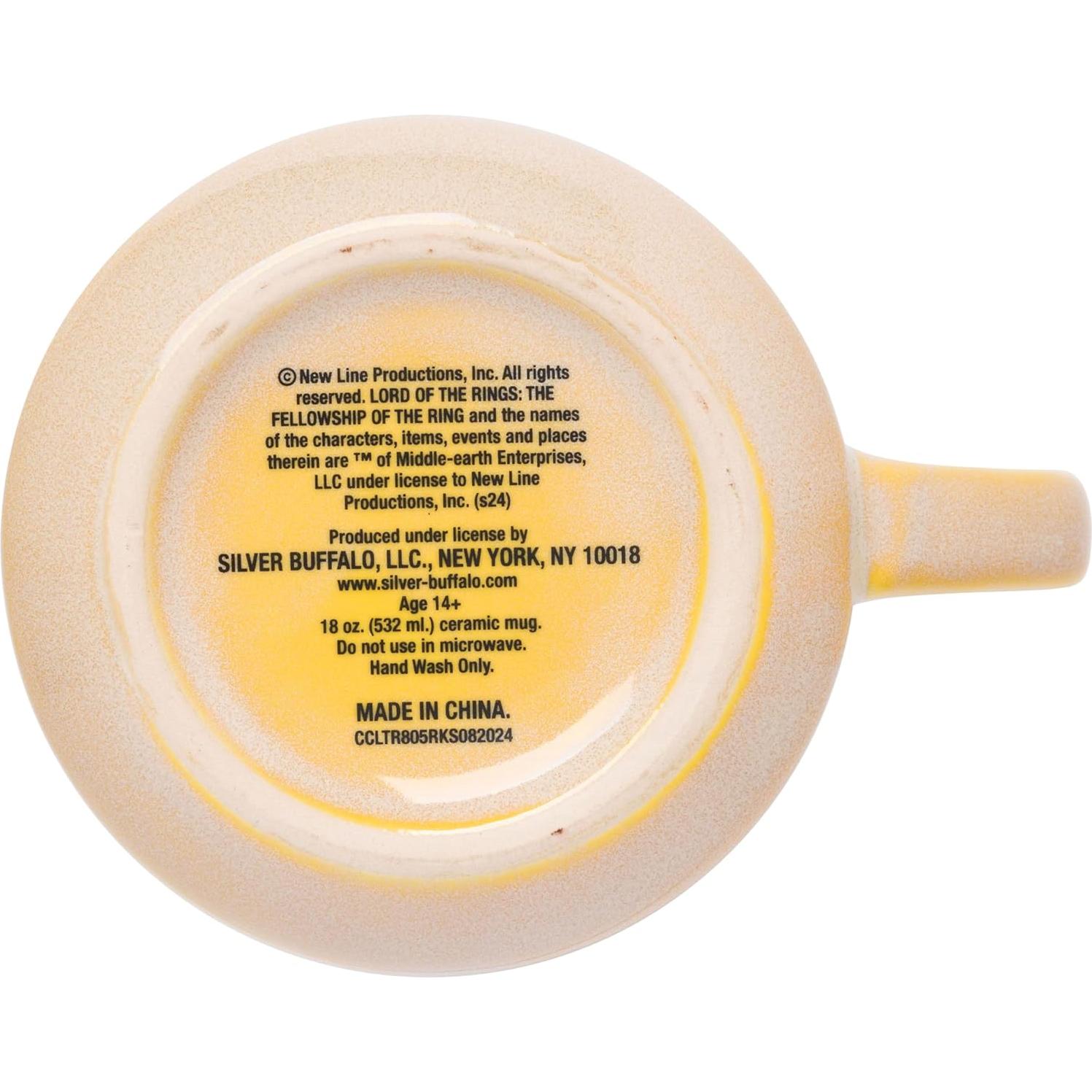 Taza Cerámica Silver Buffalo El Señor de los Anillos 532 ml