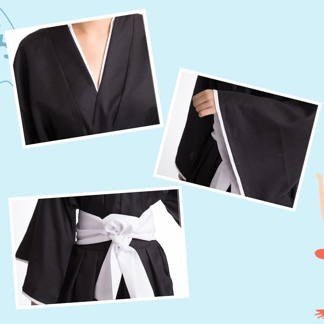 Kimono Negro MEADOO para Adultos Anime X-Large Disfraz