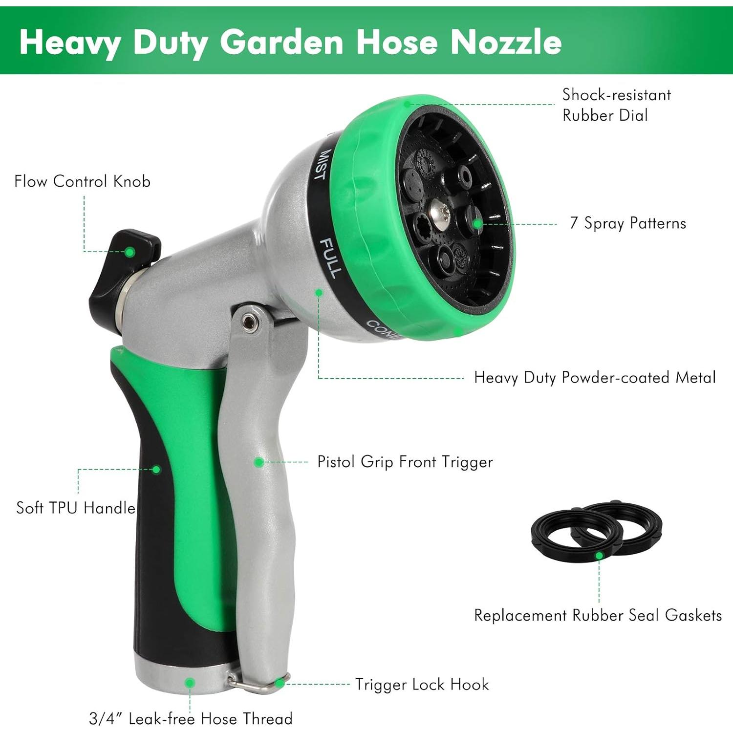 Boquilla de Manguera Restmo 7 Patrones Ajustables Metal