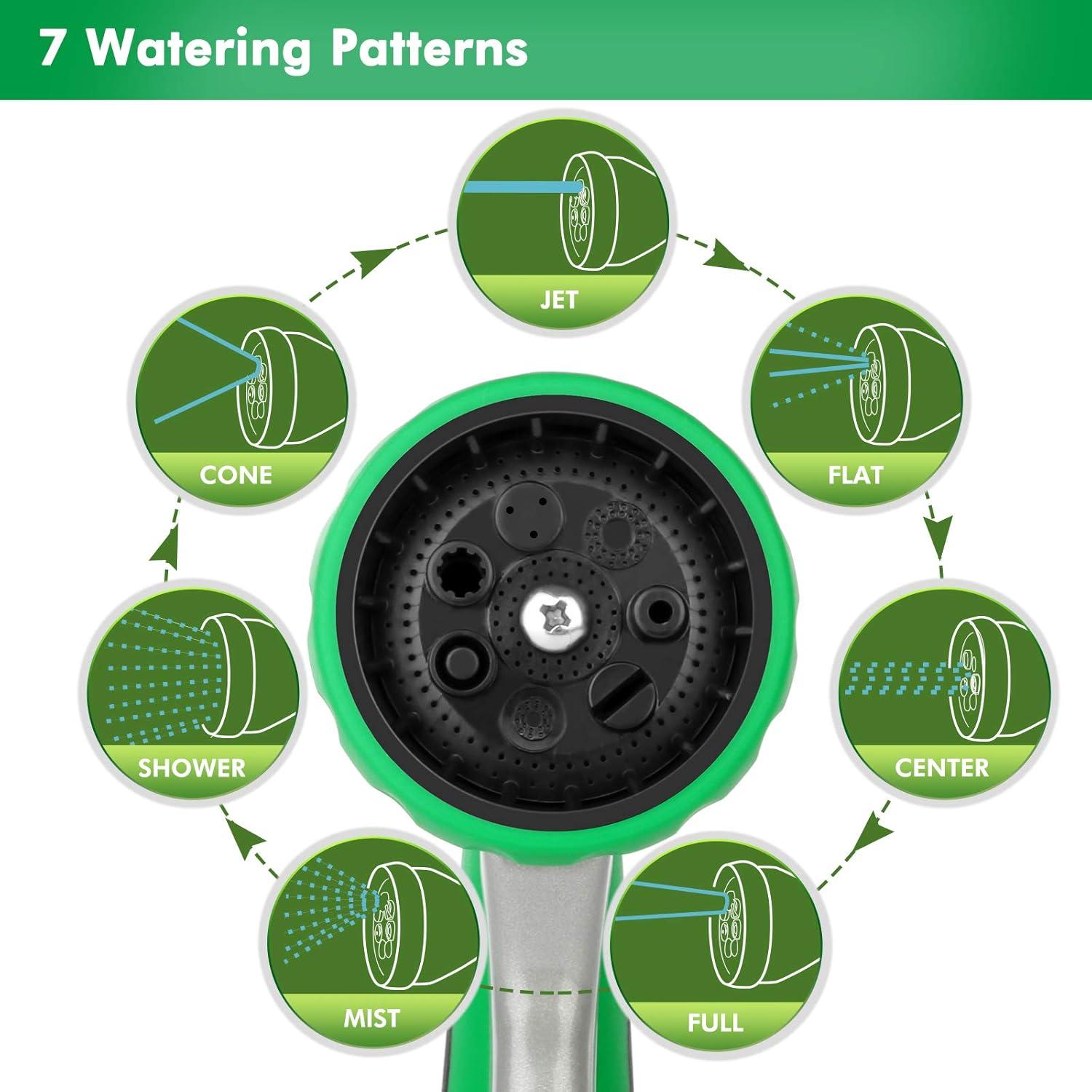 Boquilla de Manguera Restmo 7 Patrones Ajustables Metal
