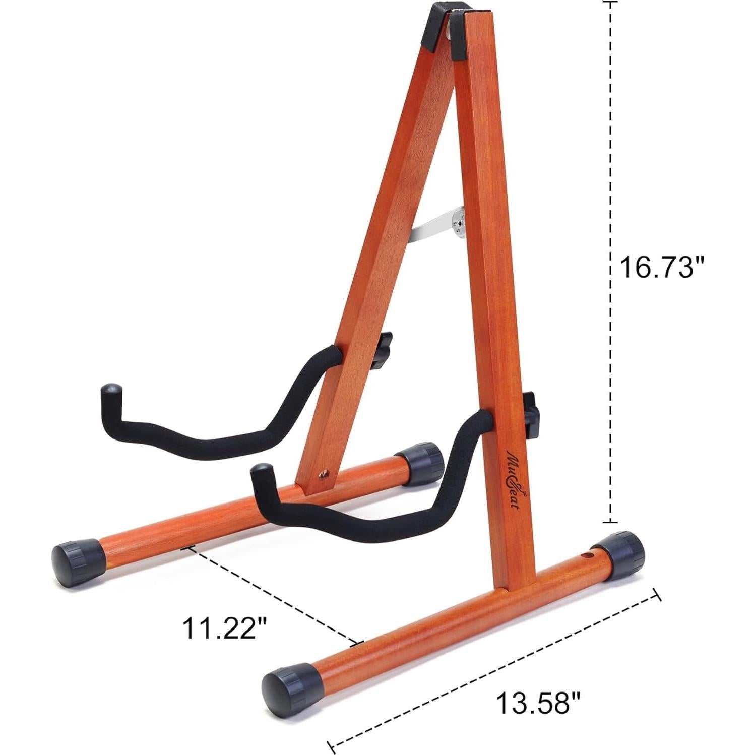 Soporte para Cello Musbeat de Caoba Ajustable 1/8 a 4/4