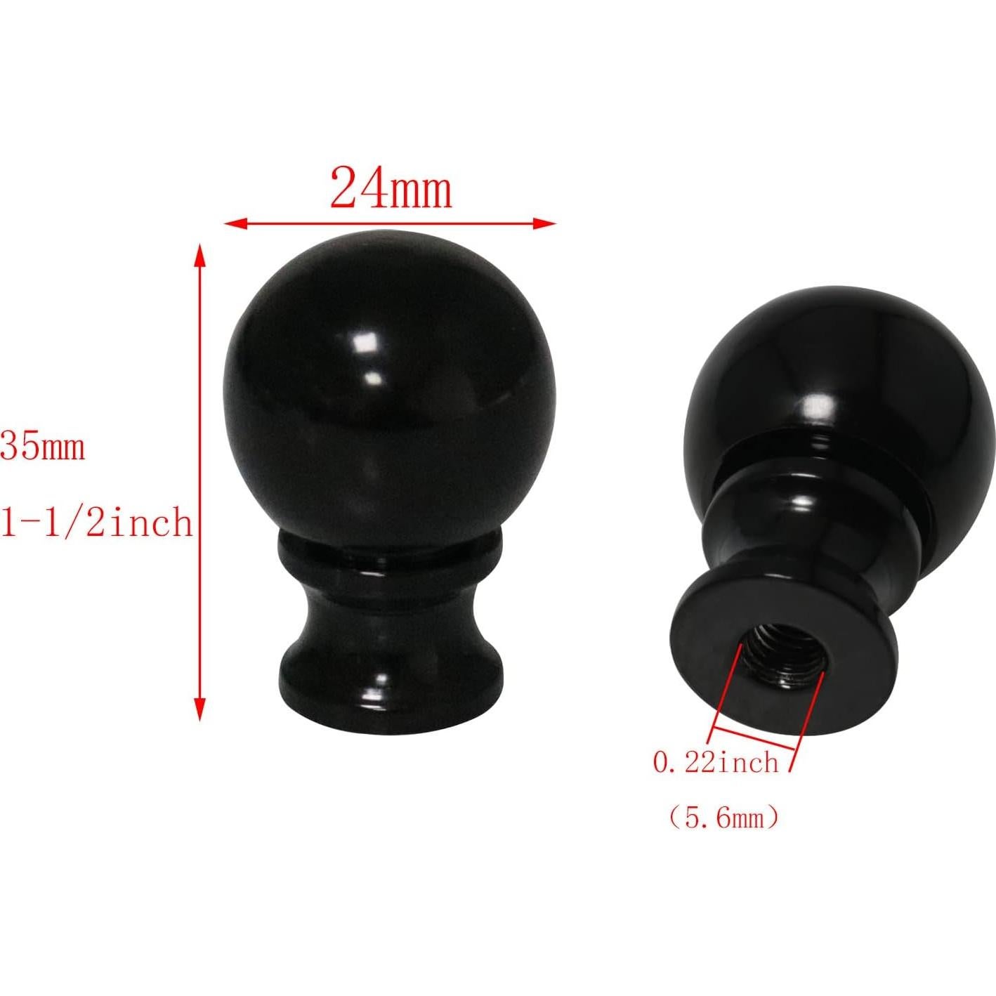 Soporte de Arpa de Lámpara DGBRSM 25 cm Negro con Remate