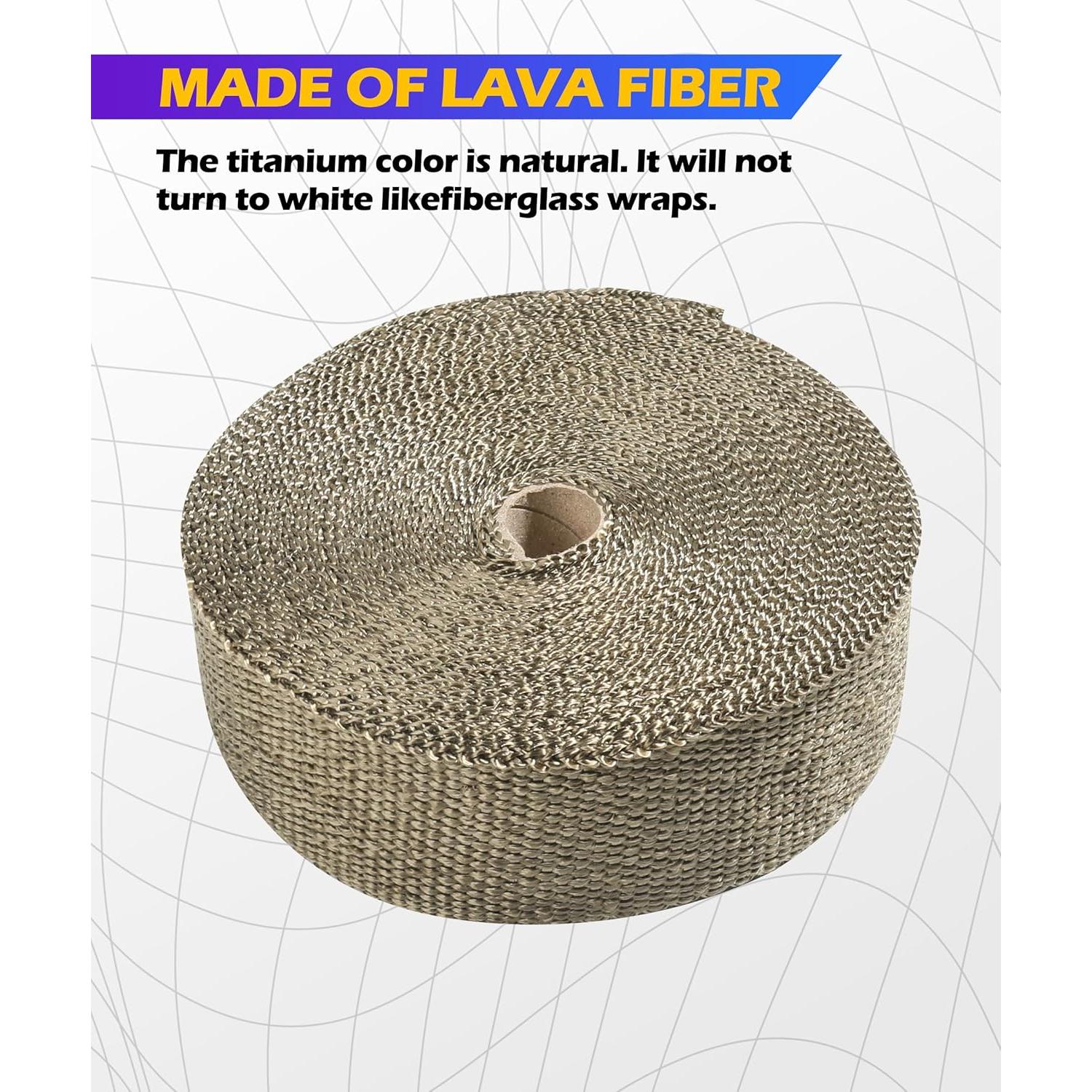 Envoltura Térmica de Escape SCUARI 2" x 15.24m Gris Verde