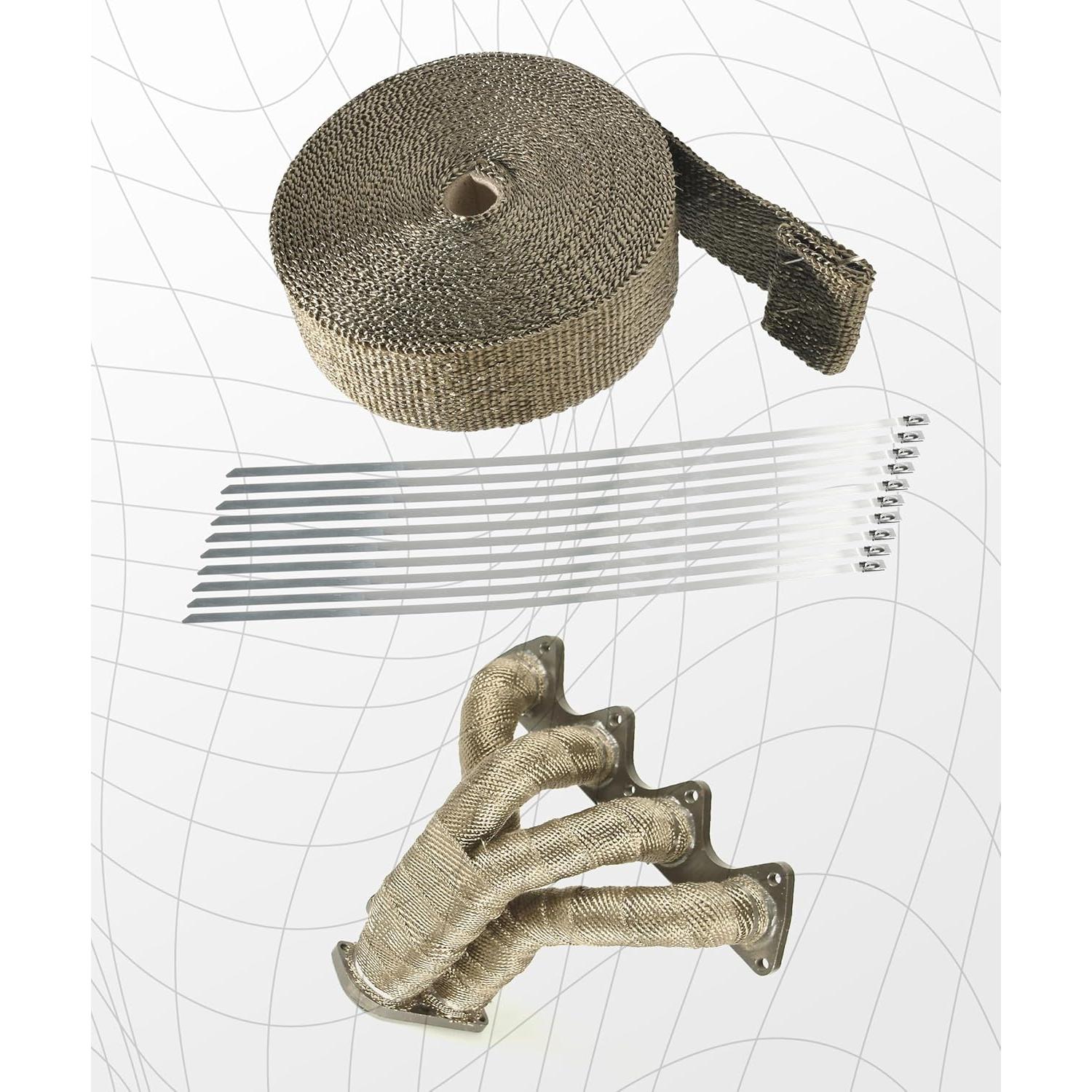 Envoltura Térmica de Escape SCUARI 2" x 15.24m Gris Verde